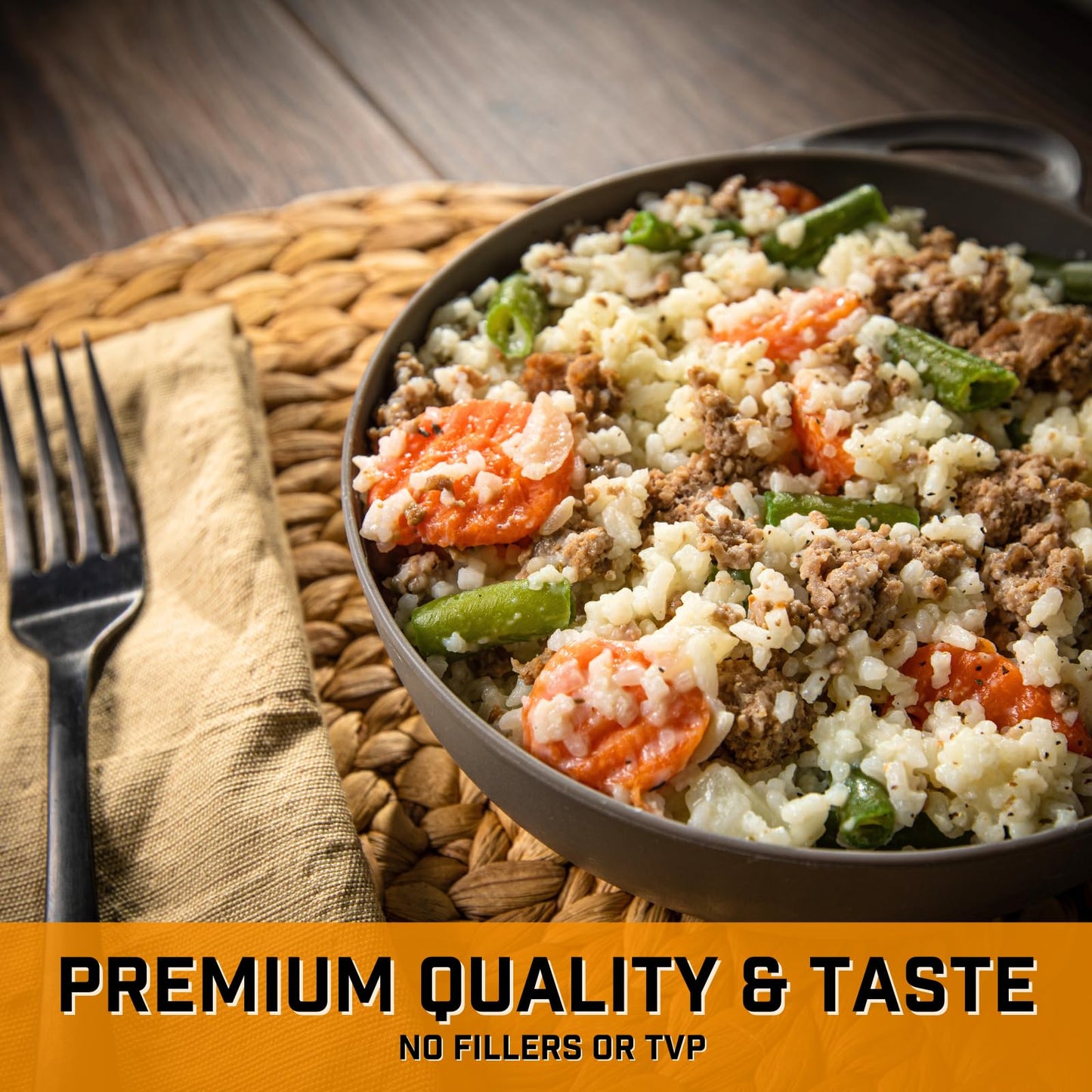 Peak Refuel Backcountry Bison Bowl | Chad Mendes Signature Meal | Premium Freeze-Dried Variety Meals | Hunting, Survival, Camping, Backpacking Food | High-Protein Game Meats | MRE | Made in USA