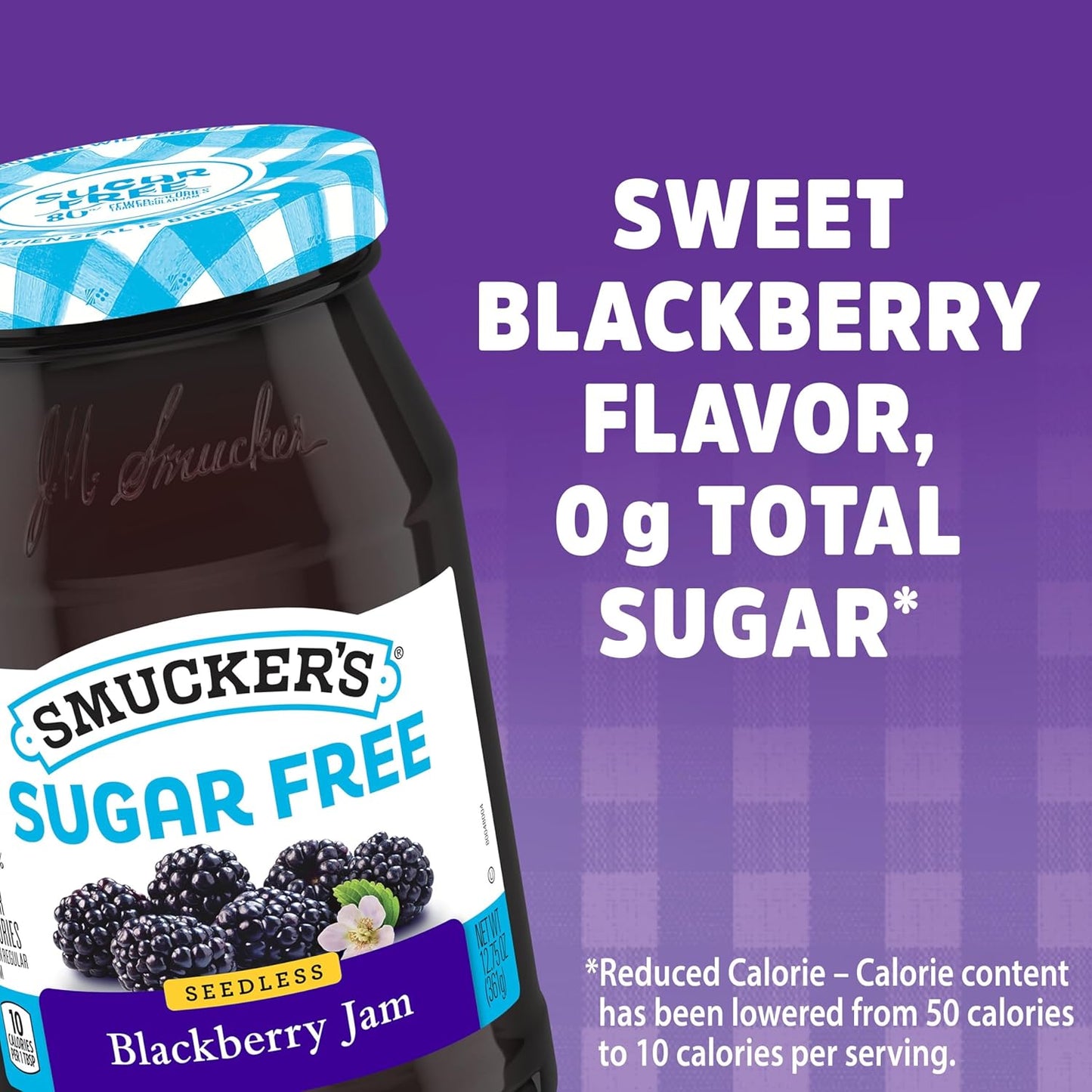 Smucker's Sugar Free Seedless Blackberry Jam, 12.75 Ounces