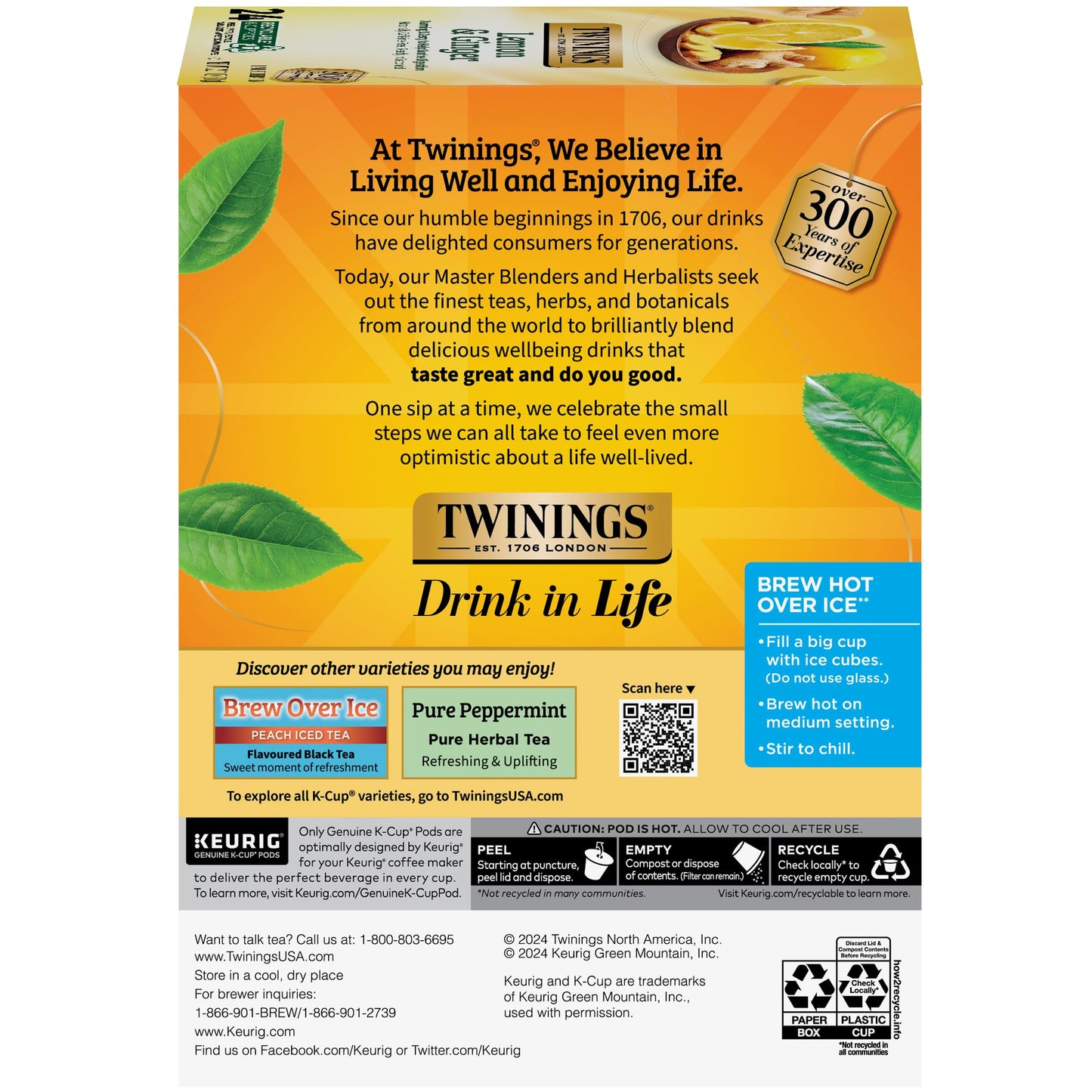 Twinings English Breakfast Black Tea K-Cup Pods for Keurig, 24 Count (Pack of 1), Smooth, Flavourful, Robust, Caffeinated, Enjoy Hot or Iced
