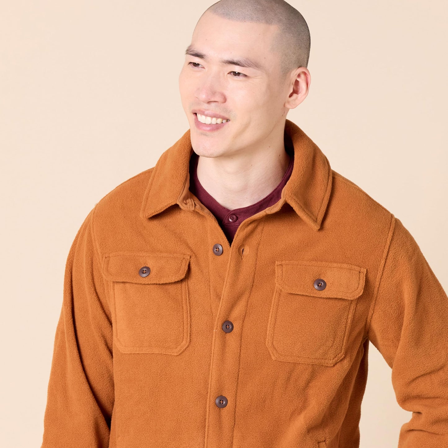 Amazon Essentials Men's Long-Sleeve Polar Fleece Shirt Jacket