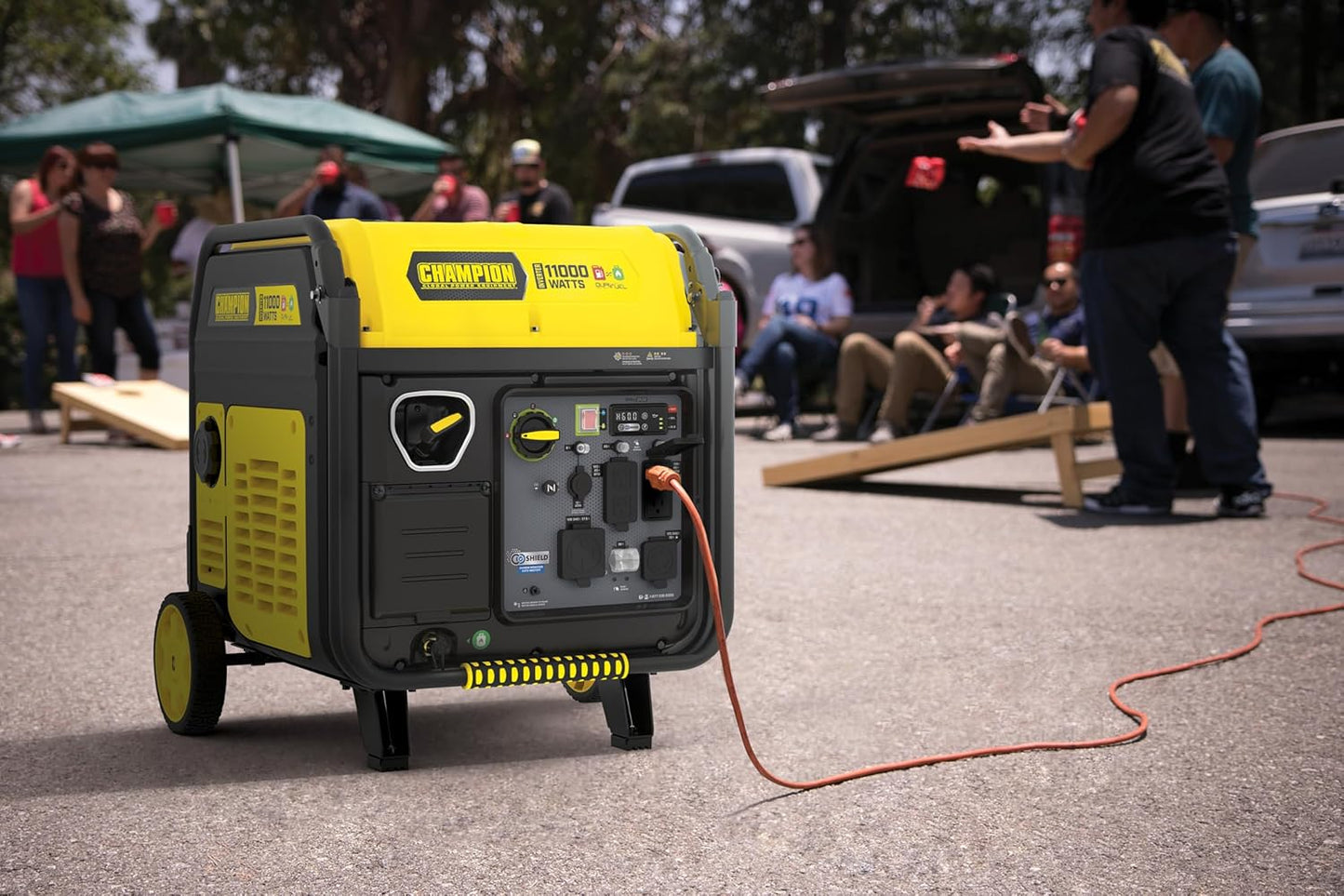 Champion Power Equipment 11,000-Watt Electric Start Dual Fuel Home Backup Portable Inverter Generator with Quiet Technology and CO Shield