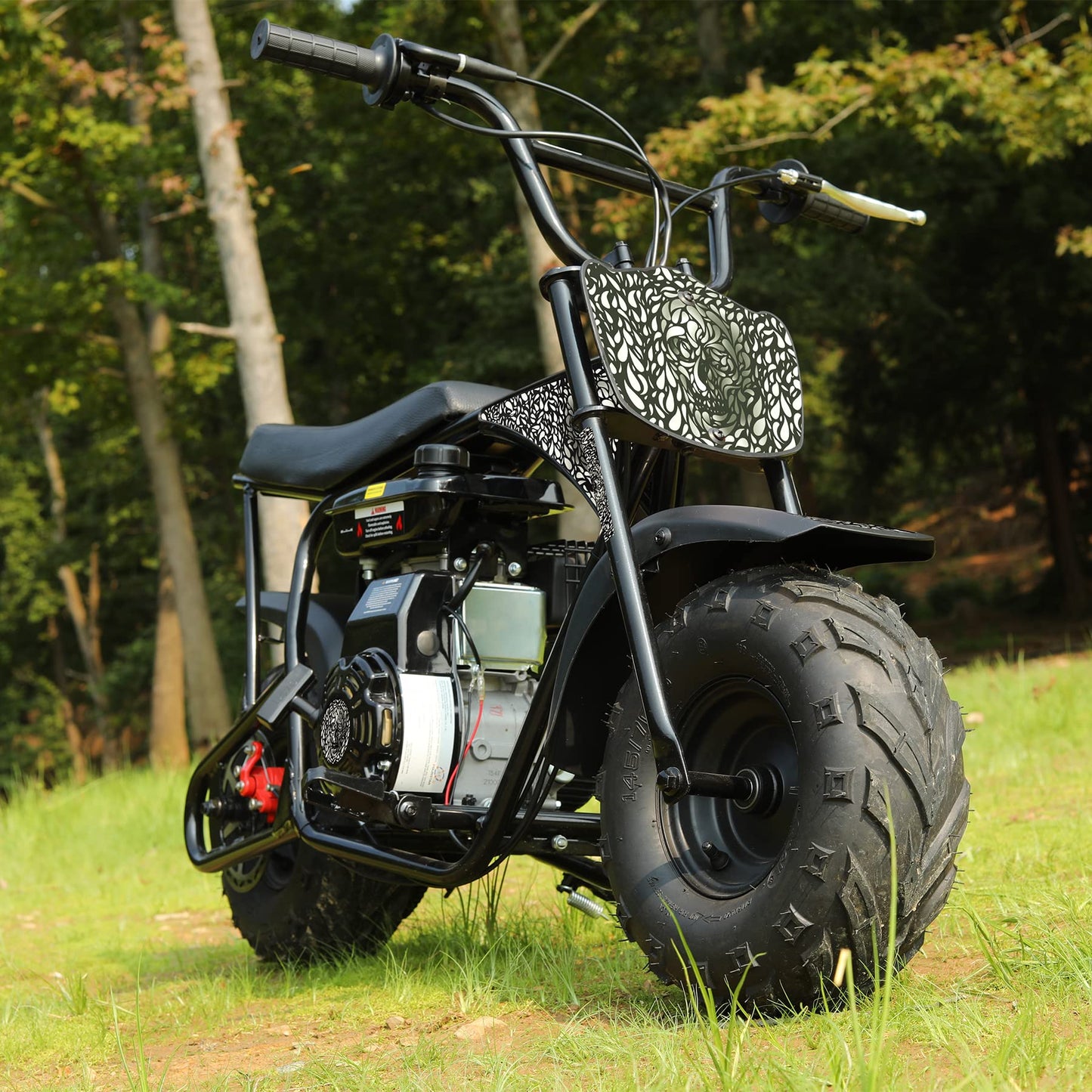 Oryxearth Mini Dirt Bike for Kids, 105CC 4-Stroke Kid Gas Powered Off-Road Pocket Pit Trail Motorcycle W/EPA Approved, Up to 24 Mph Weight Support 185 LBS