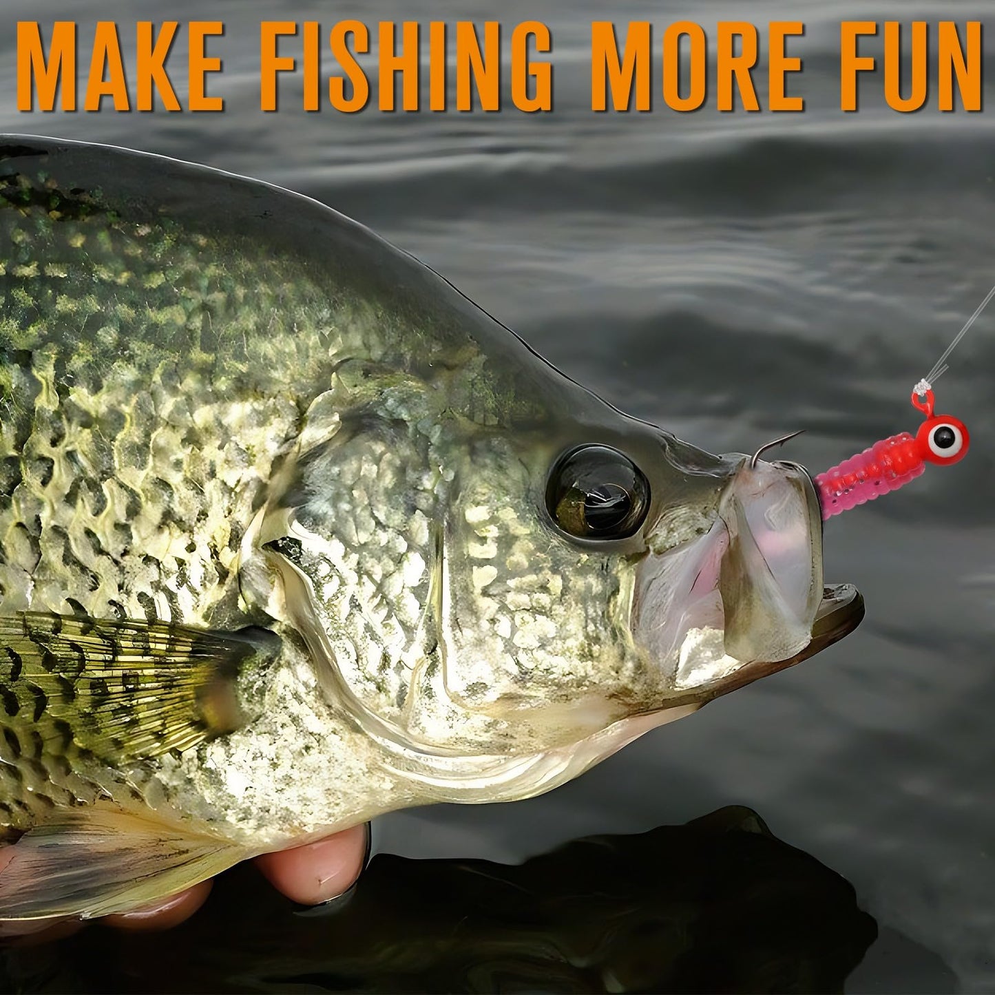 Dovesun Crappie Lures with Jig Heads Kit, Soft Plastic Grubs-Tube Baits 1/8oz 1/16oz 1/32oz Crappie Jigs Walleye Trout Bass Crappie Baits 95-120pcs