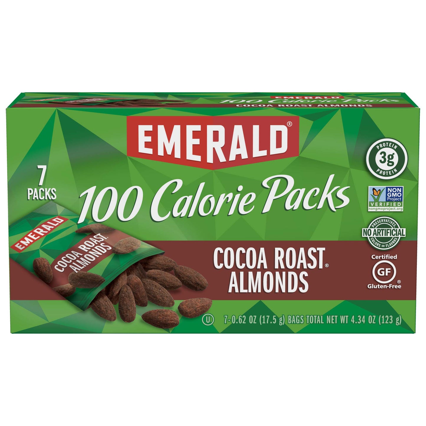 Emerald Nuts Mixed Nuts Variety Pack 18ct (1-Pack) , 100-Calorie Individual Packs , Features Dry Roasted Almonds, Natural Almonds & Walnuts, and Roasted & Salted Cashews
