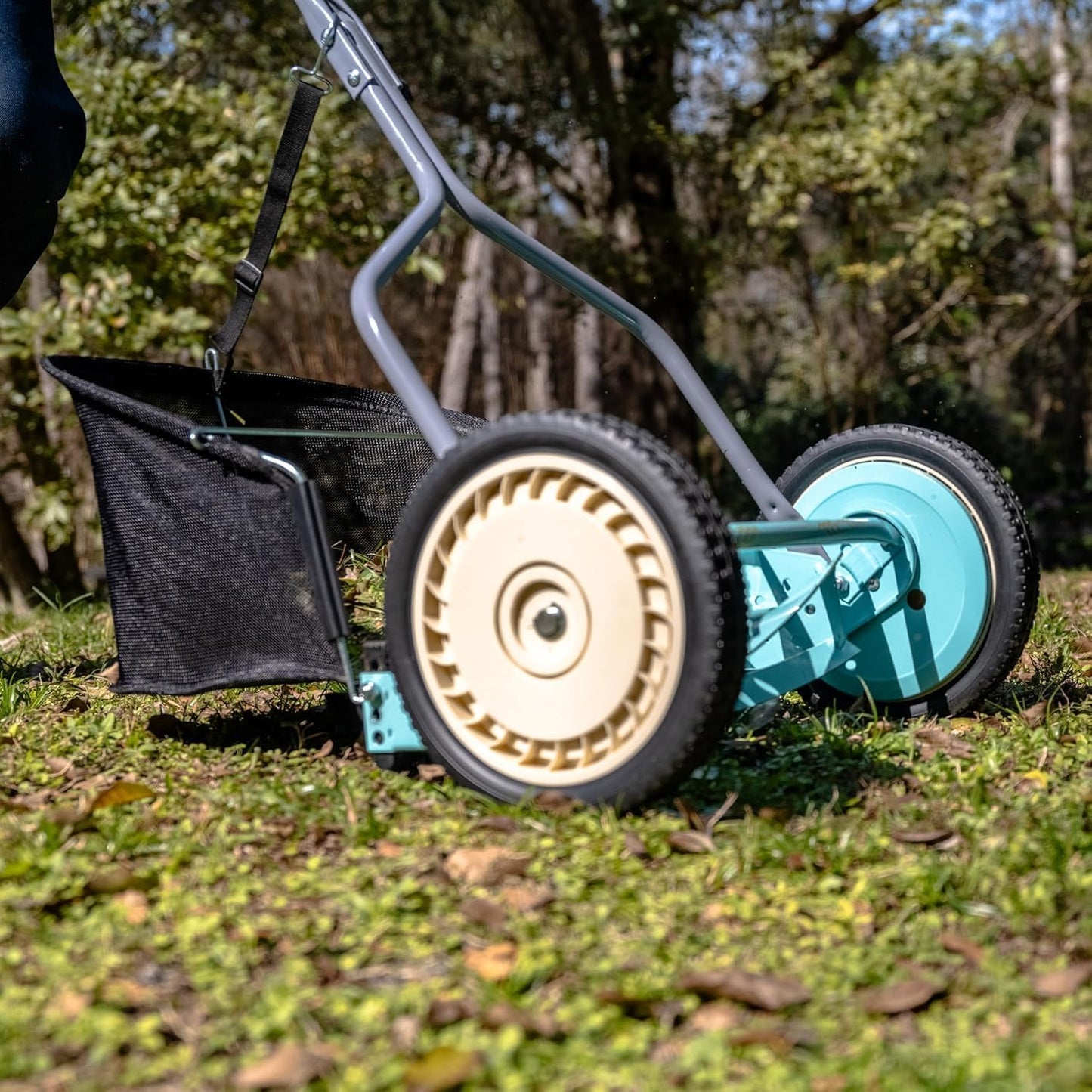 American Lawn Mower Company 1204-14 14-Inch 4-Blade Push Reel Lawn Mower, Red