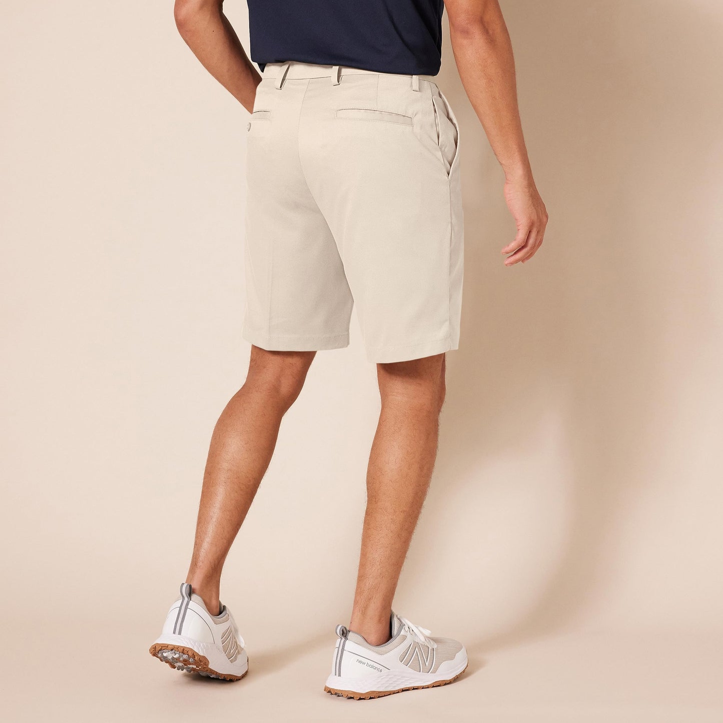 Amazon Essentials Men's Classic-Fit Stretch Golf Short (Available in Big & Tall), Stone, 36