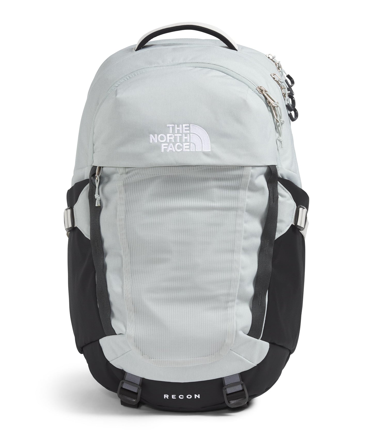 THE NORTH FACE Recon Everyday Laptop Backpack | Daypack with Water Repellent Finish, 16" Laptop Sleeve, 2 Water Bottle Pockets, TNF Black/TNF Black-NPF, One Size