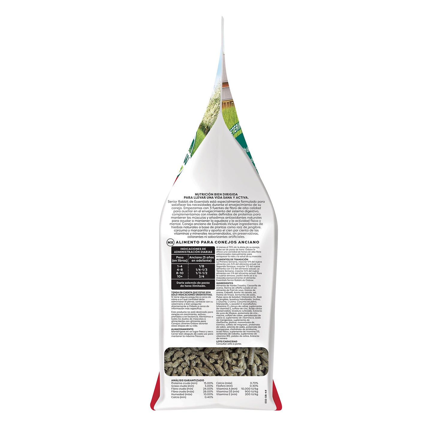 Oxbow Essentials Rabbit Food, Adult, Made with Oxbow Timothy Hay for Rabbit, Pet Pellets with Vitamins & Minerals, Small Animal Pet Products, Bunny Food, Made in USA, High Fiber, 10 lb. bag