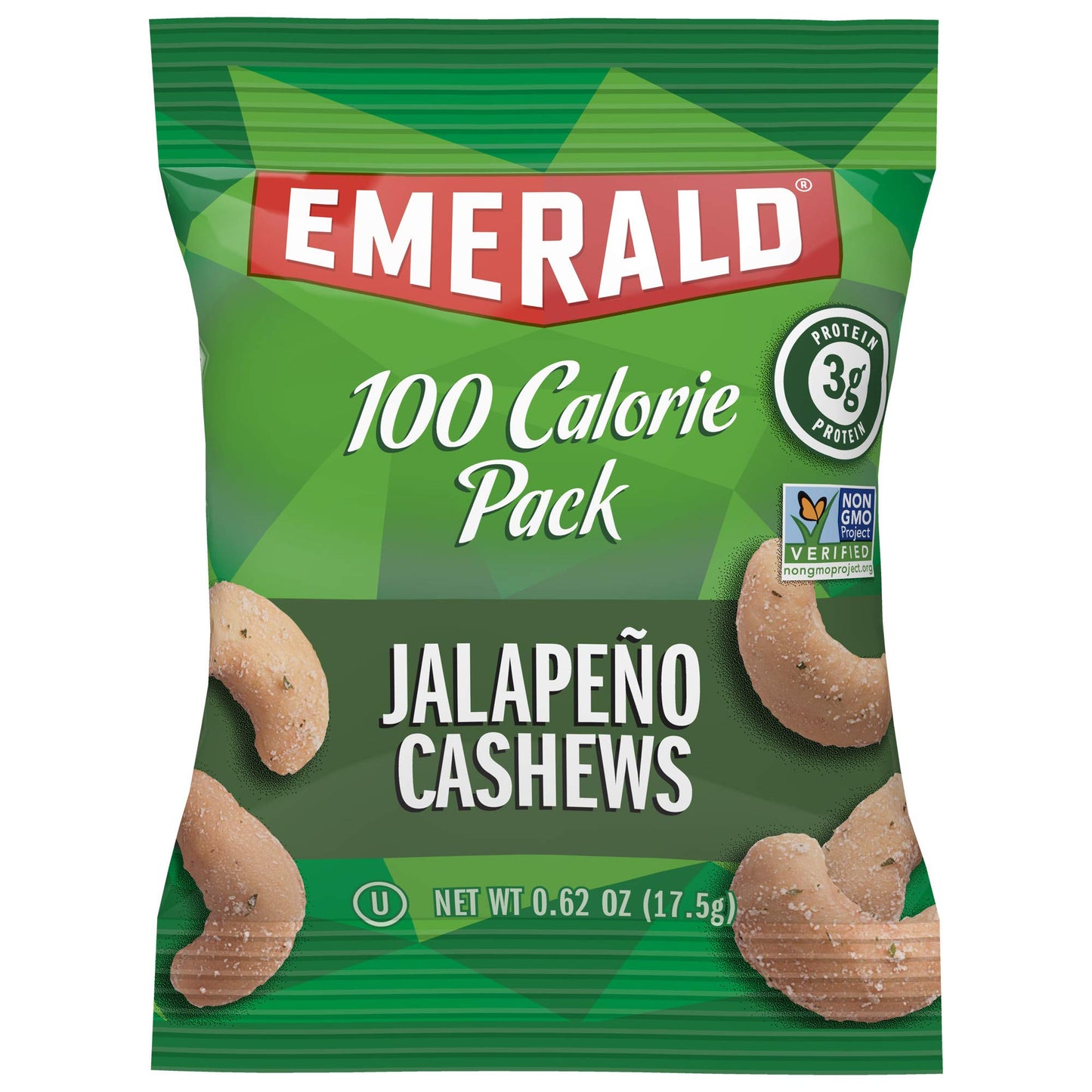 Emerald Nuts Mixed Nuts Variety Pack 18ct (1-Pack) , 100-Calorie Individual Packs , Features Dry Roasted Almonds, Natural Almonds & Walnuts, and Roasted & Salted Cashews