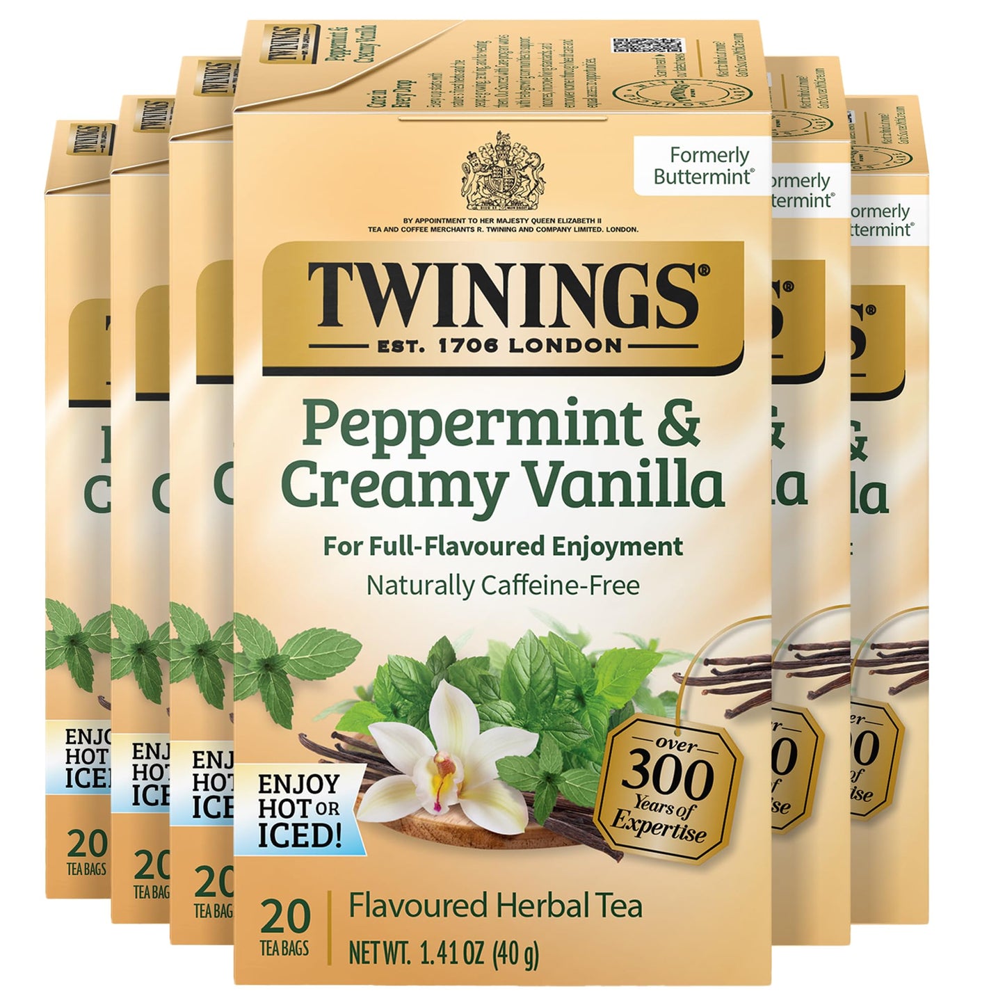 Twinings English Breakfast Black Tea Individually Wrapped Bags, 100 Count (Pack of 1), Smooth, Flavourful, and Robust, Caffeinated, Enjoy Hot or Iced, 100 Teabags