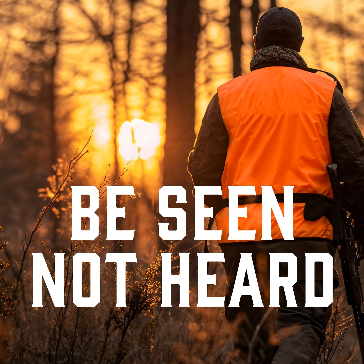 Klarny Blaze Orange Hunting Vest with Pockets, High-Visibility, Waterproof, Ultra-Quiet Deer and Bow Hunting Gear Accessories