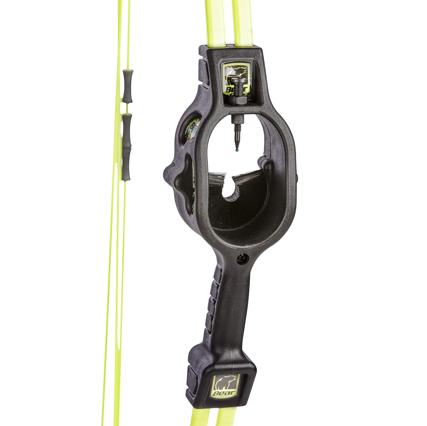 Bear Archery Spark Youth Bow Set, Recommended for Ages 5 to 10, Ambidextrous, Includes 2 Arrows, Armguard, Quiver