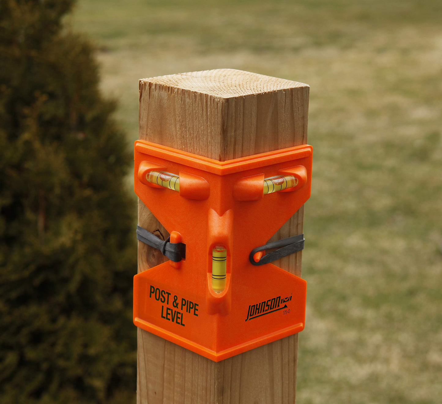 Johnson 175-O Post Level, GloOrange | Manual Operation | ABS Plastic & Rubber | 9 x 5 inches | 1 Count
