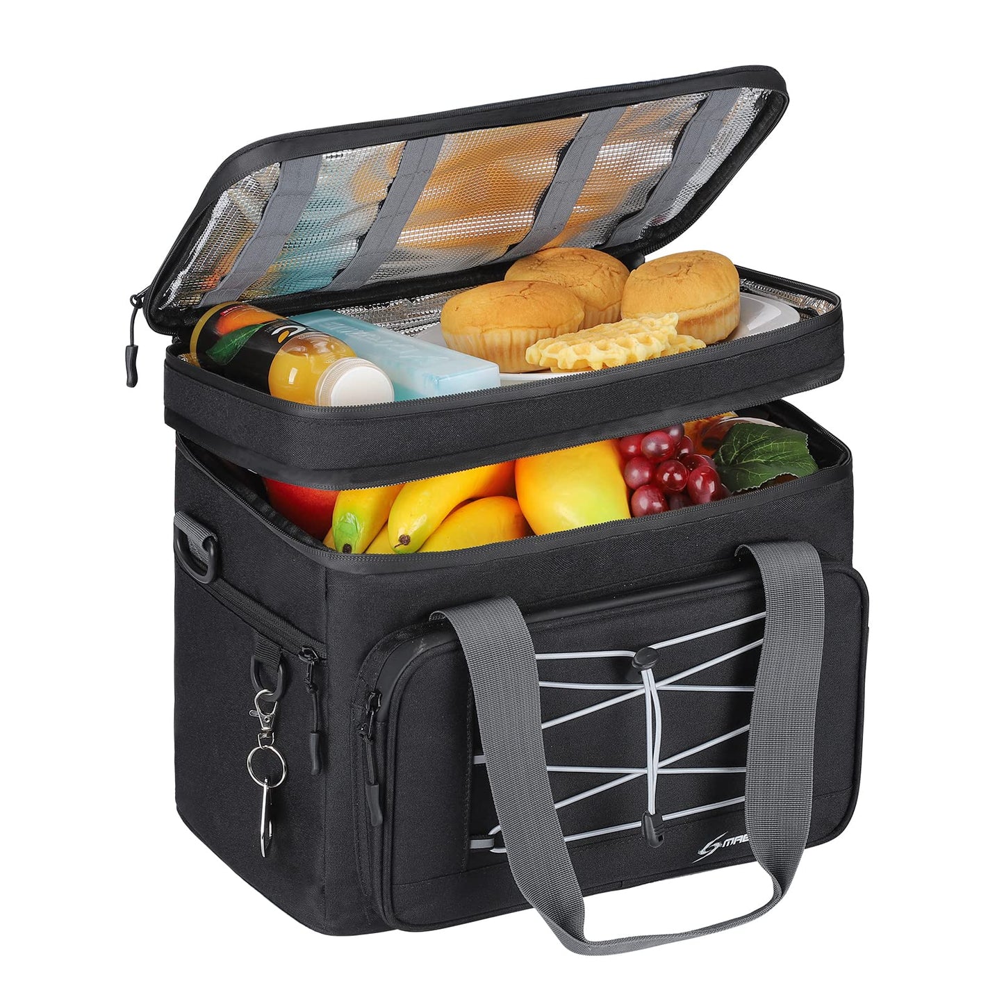 Maelstrom Soft Cooler Bag,Collapsible Soft Sided Cooler,24/30/60/75 Cans Beach Cooler,Ice Chest,Large Leakproof Camping Cooler,Portable Travel Cooler for Grocery Shopping,Camping,Road Trips