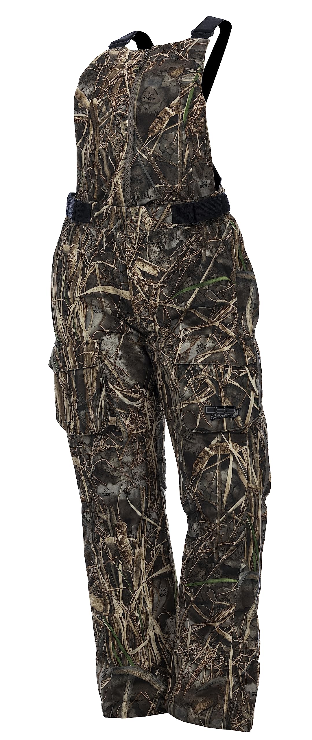 DOING SOMETHING GREAT Kylie 5.0 Camouflage Drop Seat Hunting Bibs for Women, DWR Waterproof, Thin Profile 120g Insulated
