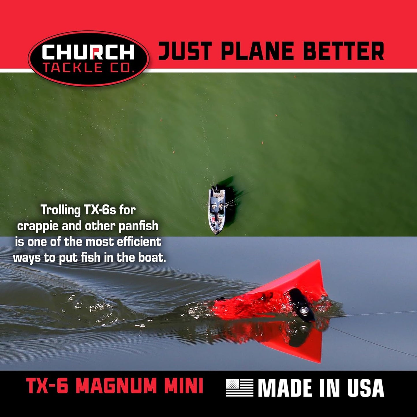 TX-6 Magnum Mini Planer Port by Church Tackle Co