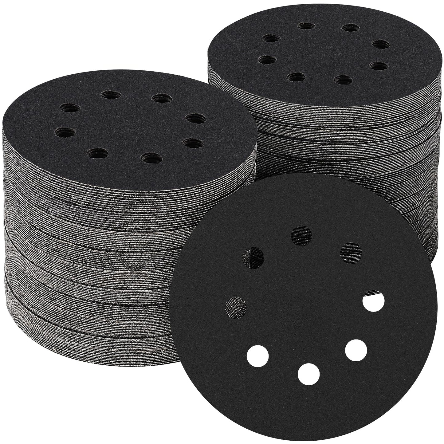 100 PCS 5 Inch Sanding Discs 120 Grit, Round Hook and Loop Sandpaper for Random Orbital Sander