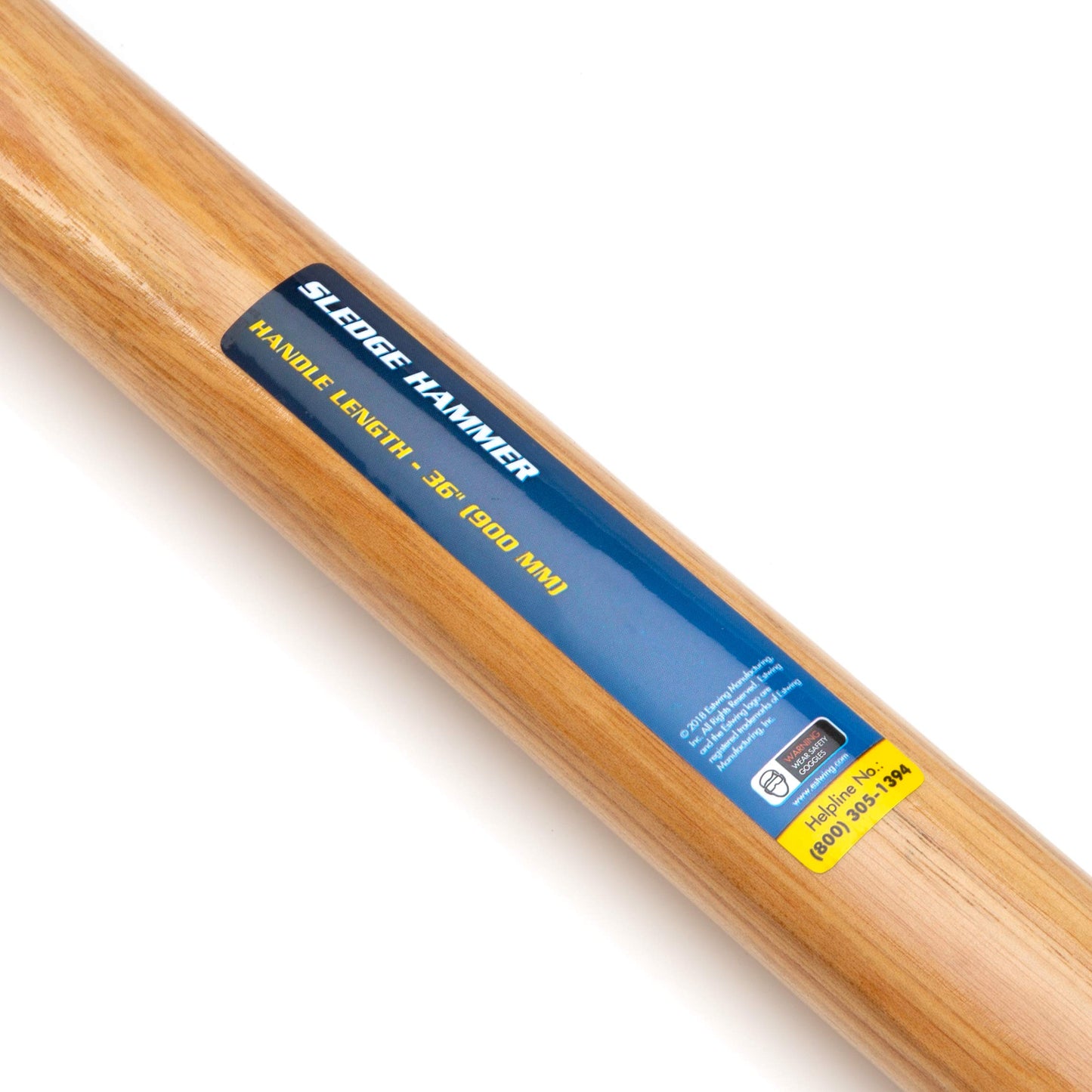 Estwing 16-Pound Hard Face Sledge Hammer for Demolition/Stake Driving, 50-55 HRC, 36-Inch Fiberglass Handle, Overstrike Protection, Textured Grip