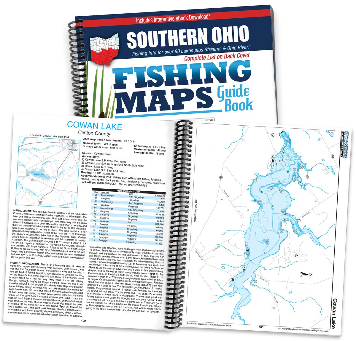 Southern Ohio Fishing Map Guide