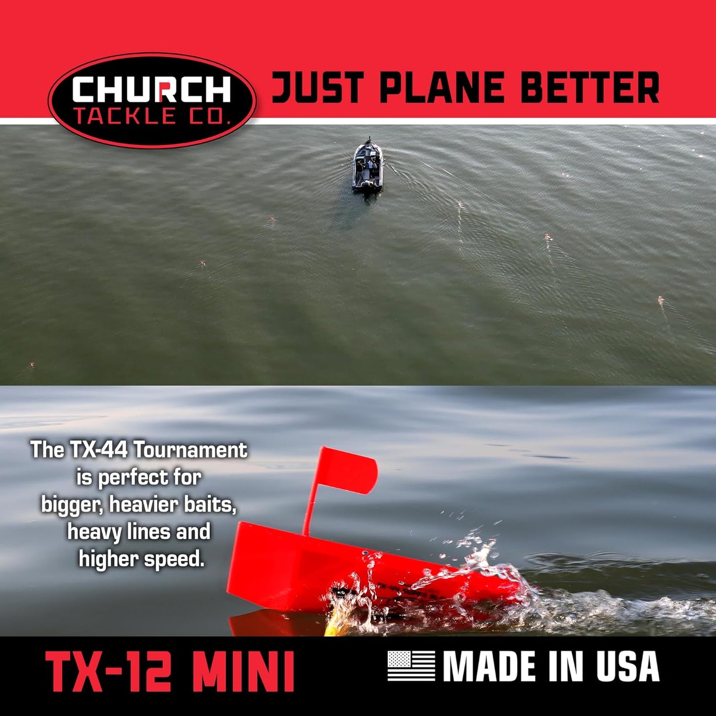 TX-44 Tournament Planer Board by Church Tackle Co