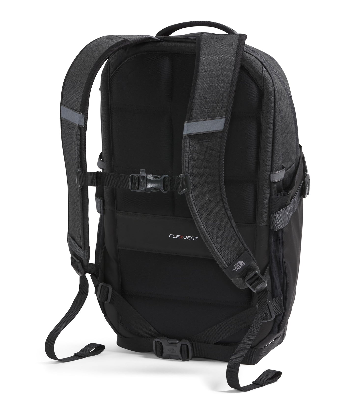 THE NORTH FACE Recon Everyday Laptop Backpack | Daypack with Water Repellent Finish, 16" Laptop Sleeve, 2 Water Bottle Pockets, TNF Black/TNF Black-NPF, One Size