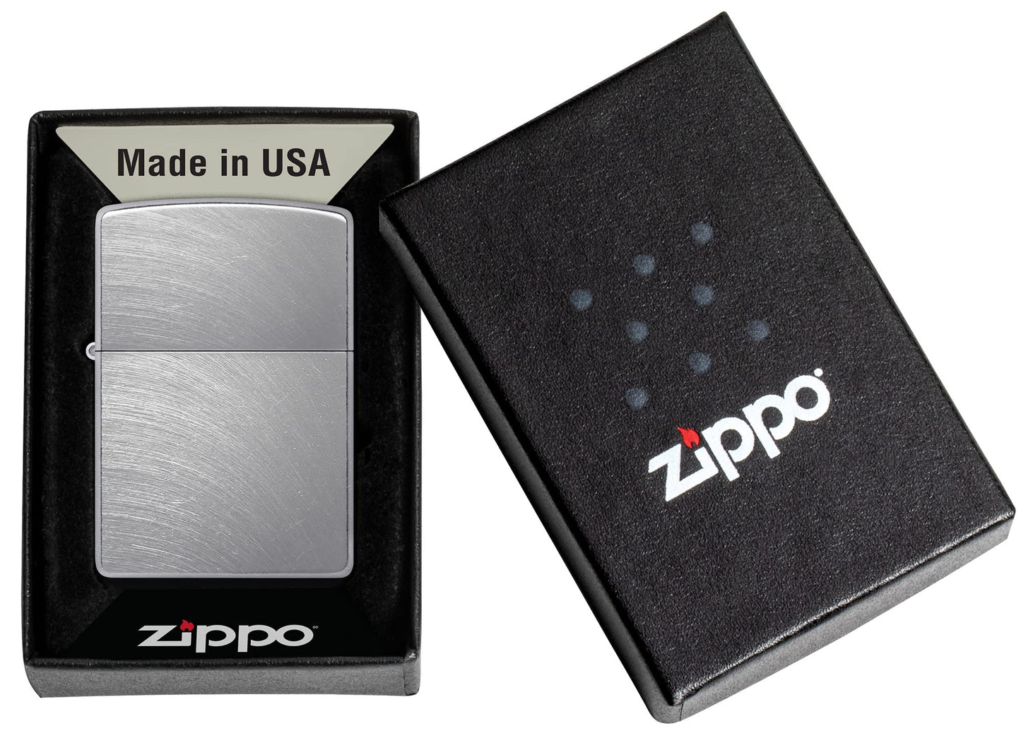 Zippo 200 Classic Brushed Chrome Pocket Lighter