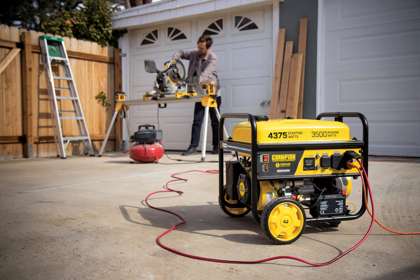 Champion Power Equipment 4375-Watt RV Ready Portable Generator with CO Shield