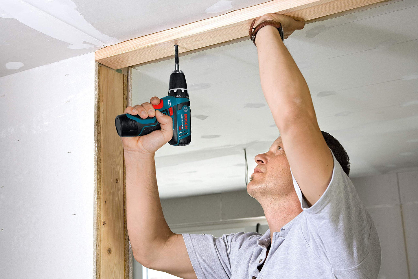 BOSCH PS31-2A 12V Max 3/8 Inch Drill/Driver Kit with (2) 2 Ah Batteries and Charger, Variable Speed