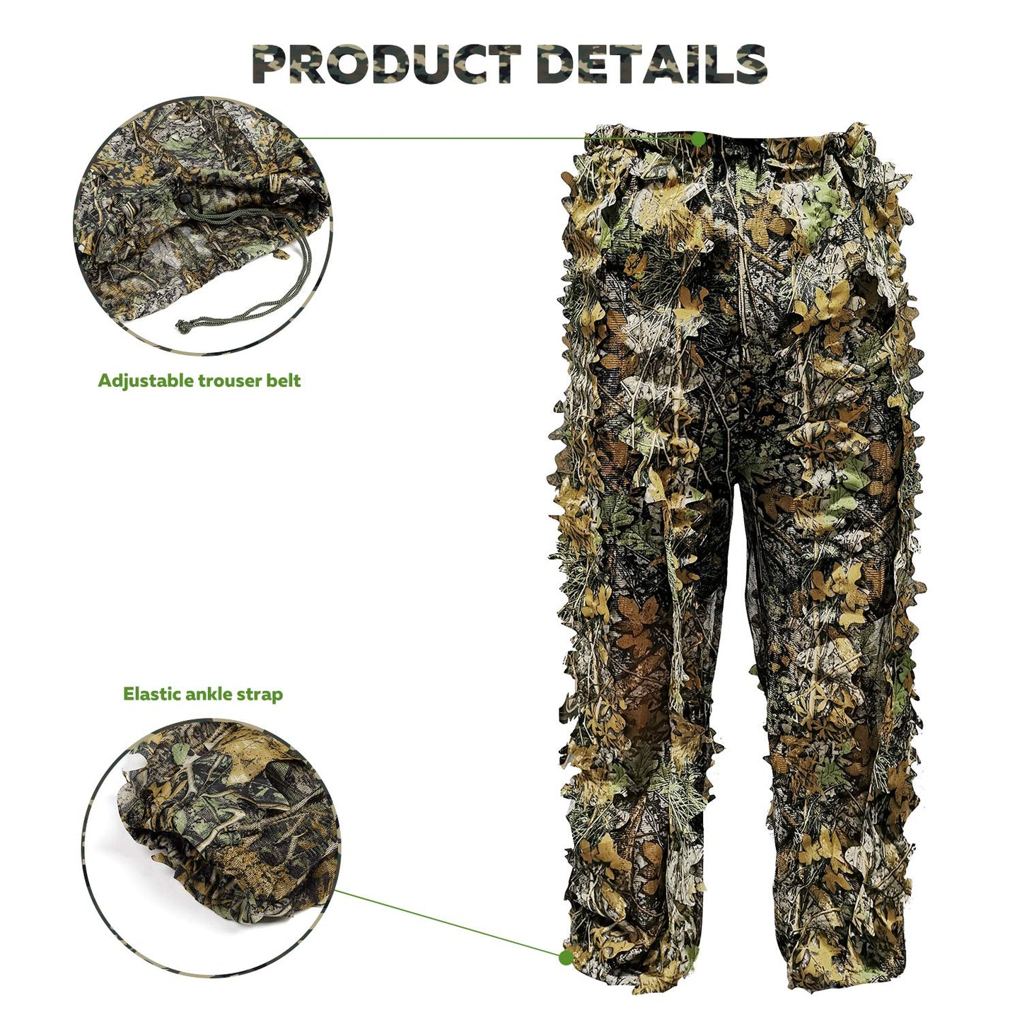 Upgrade Ghillie Suit Outdoor 3D Lifelike Super Lightweight Hooded Camouflage Clothing Jungle Woodland Hunting Shooting