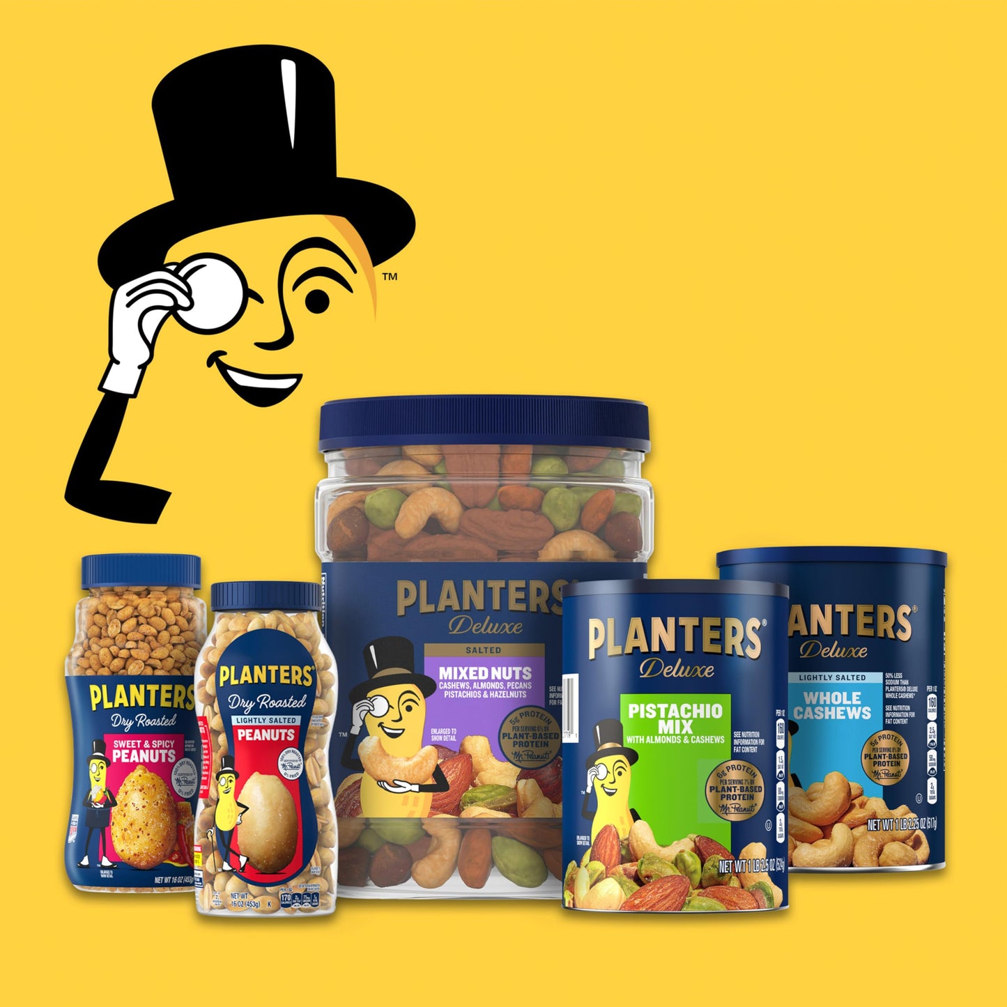 PLANTERS Fancy Whole Cashews with Sea Salt, 26 Ounces ( Pack of 1) Resealable Jar - Made with Simple Ingredients - Good Source of Vitamins and Minerals - Kosher (Packaging May Vary)
