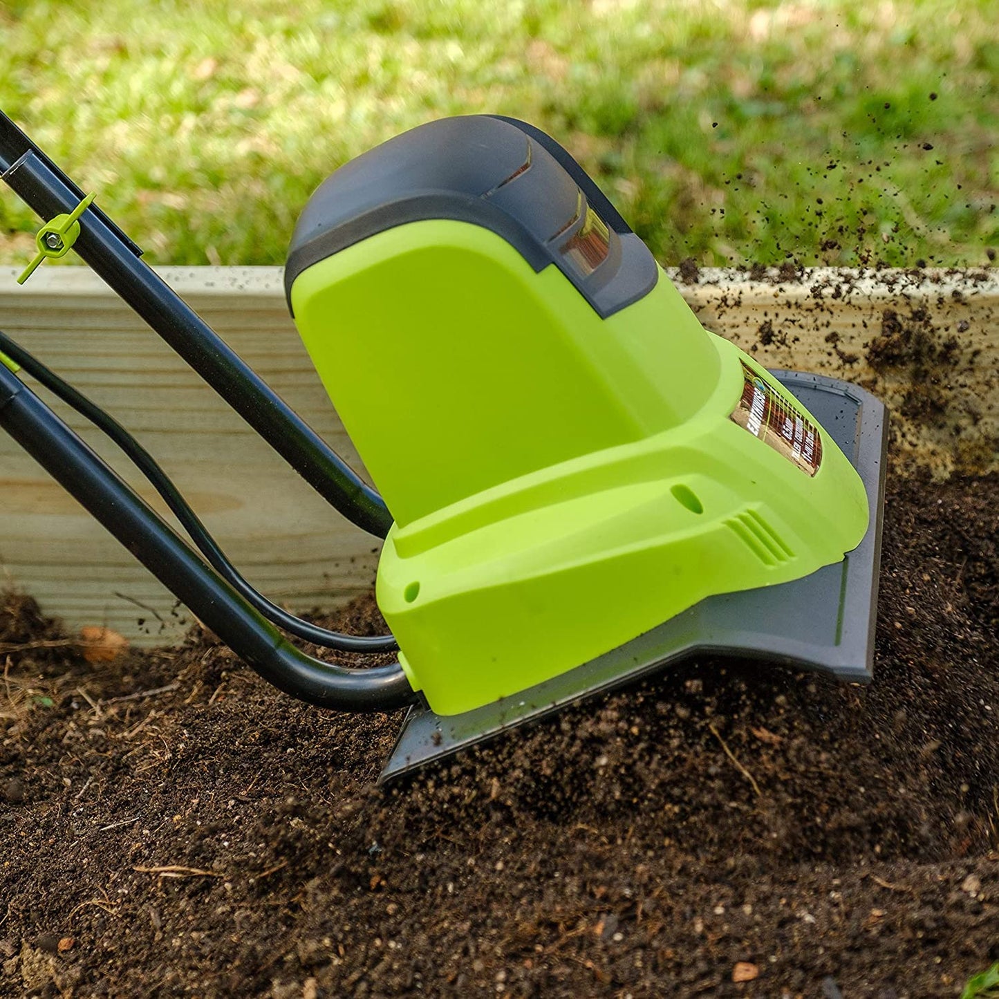 Earthwise TC70025 7.5-Inch 2.5-Amp Corded Electric Tiller/Cultivator, 7.5-Inch, 2.5-Amp Corded, Grey