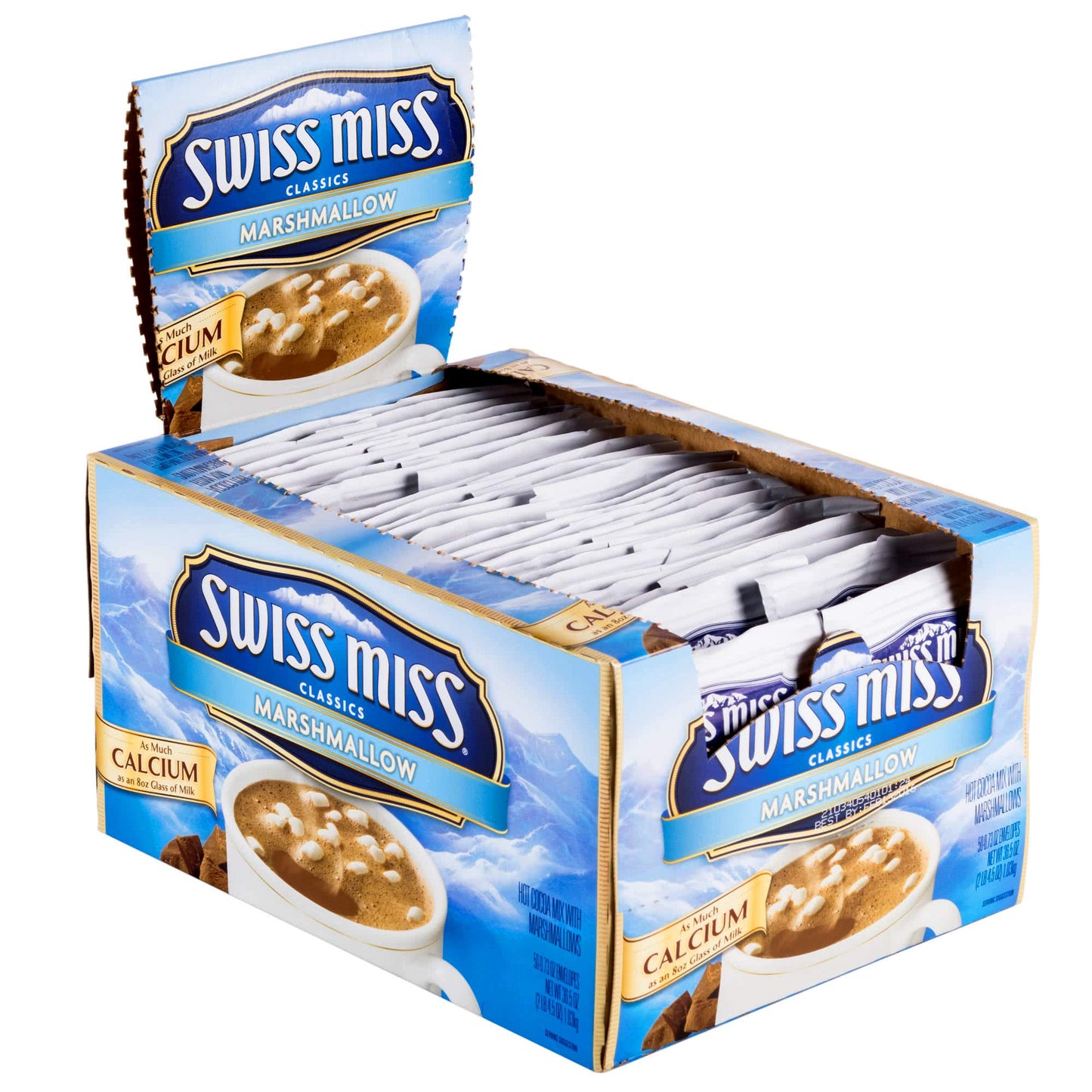 SWISS MISS Milk Chocolate Flavored Hot Cocoa Mix, 38.27 OZ Square Canister