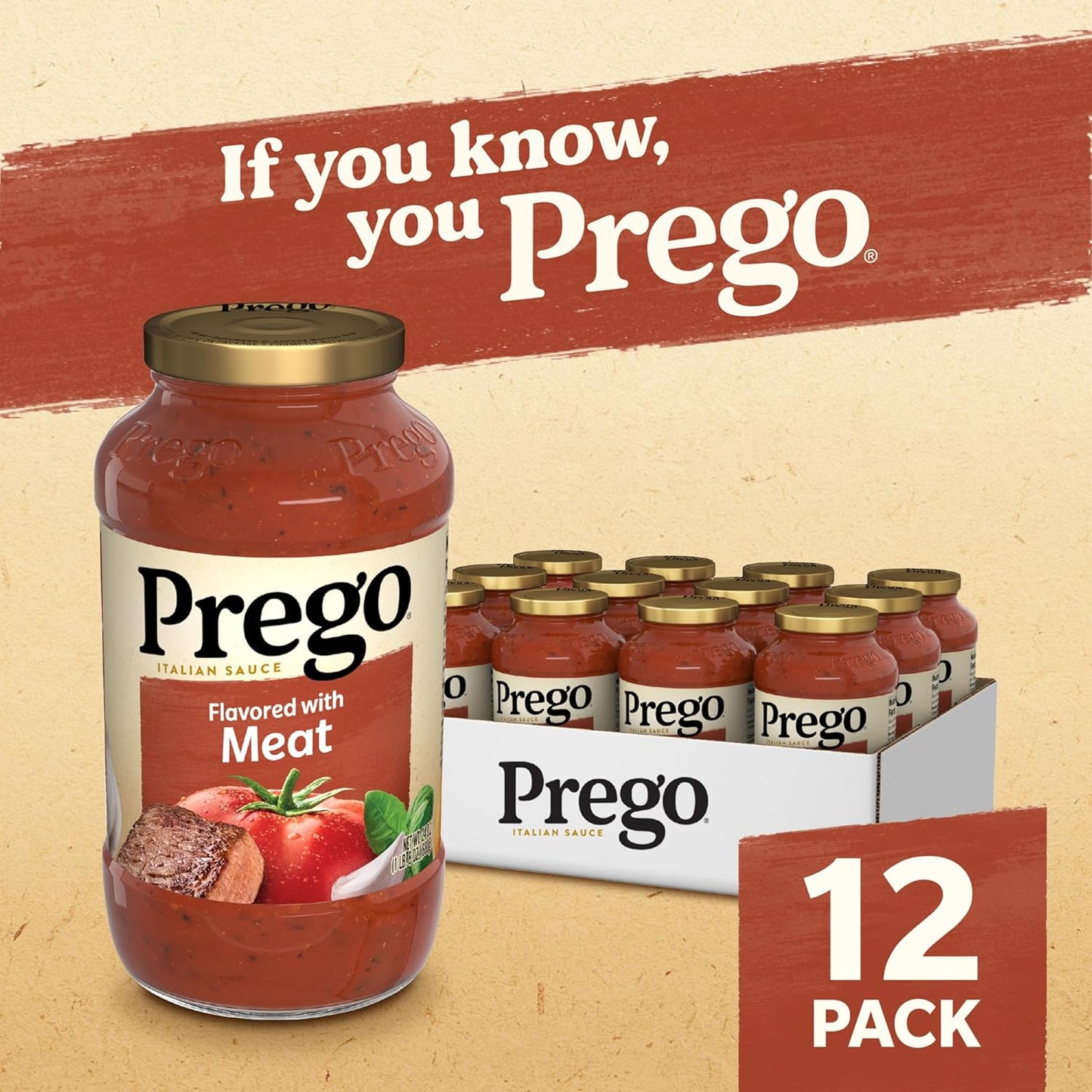 Prego Pasta Sauce, Italian Tomato Sauce with Roasted Garlic & Parmesan Cheese, 24 oz Jar