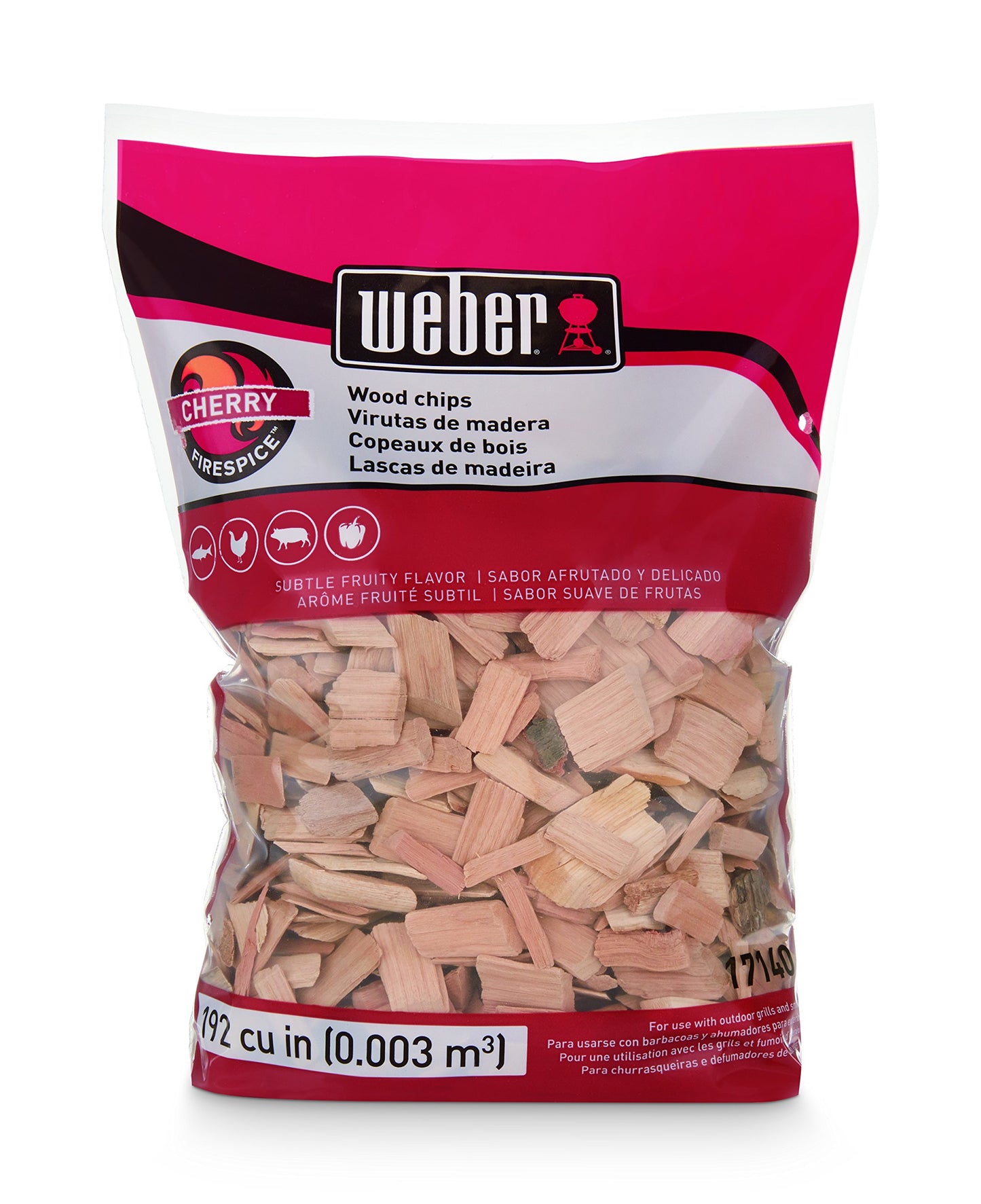 Weber Apple Wood Chips, for Grilling and Smoking, 192 Cu. in