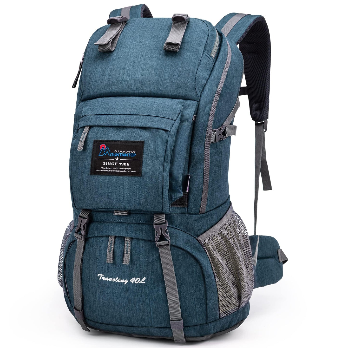 MOUNTAINTOP 40L Hiking Backpack Lightweight Travel Backpack for Men&Women Outdoor Camping Backpacking