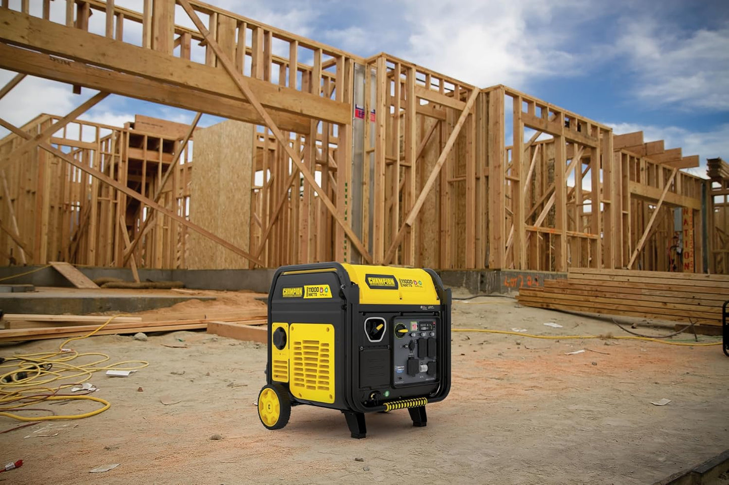 Champion Power Equipment 11,000-Watt Electric Start Dual Fuel Home Backup Portable Inverter Generator with Quiet Technology and CO Shield