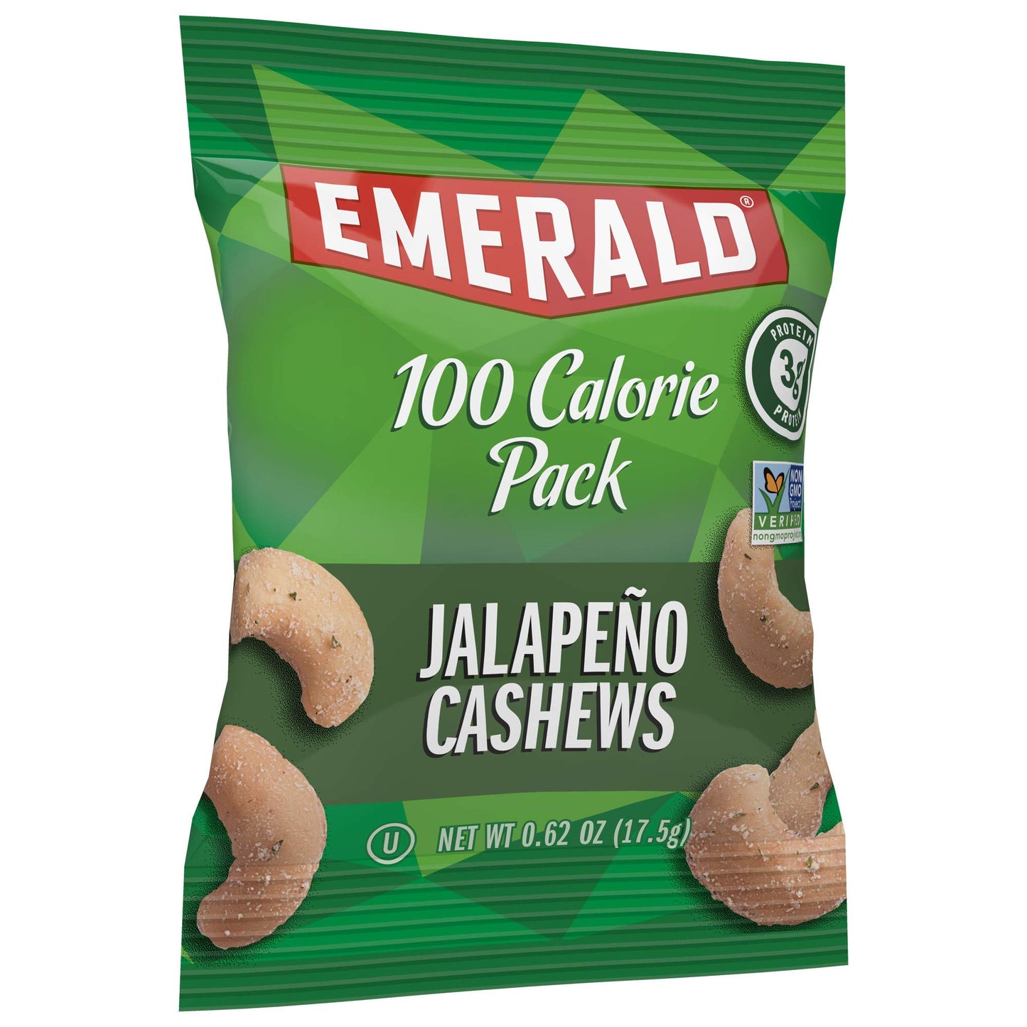 Emerald Nuts Mixed Nuts Variety Pack 18ct (1-Pack) , 100-Calorie Individual Packs , Features Dry Roasted Almonds, Natural Almonds & Walnuts, and Roasted & Salted Cashews