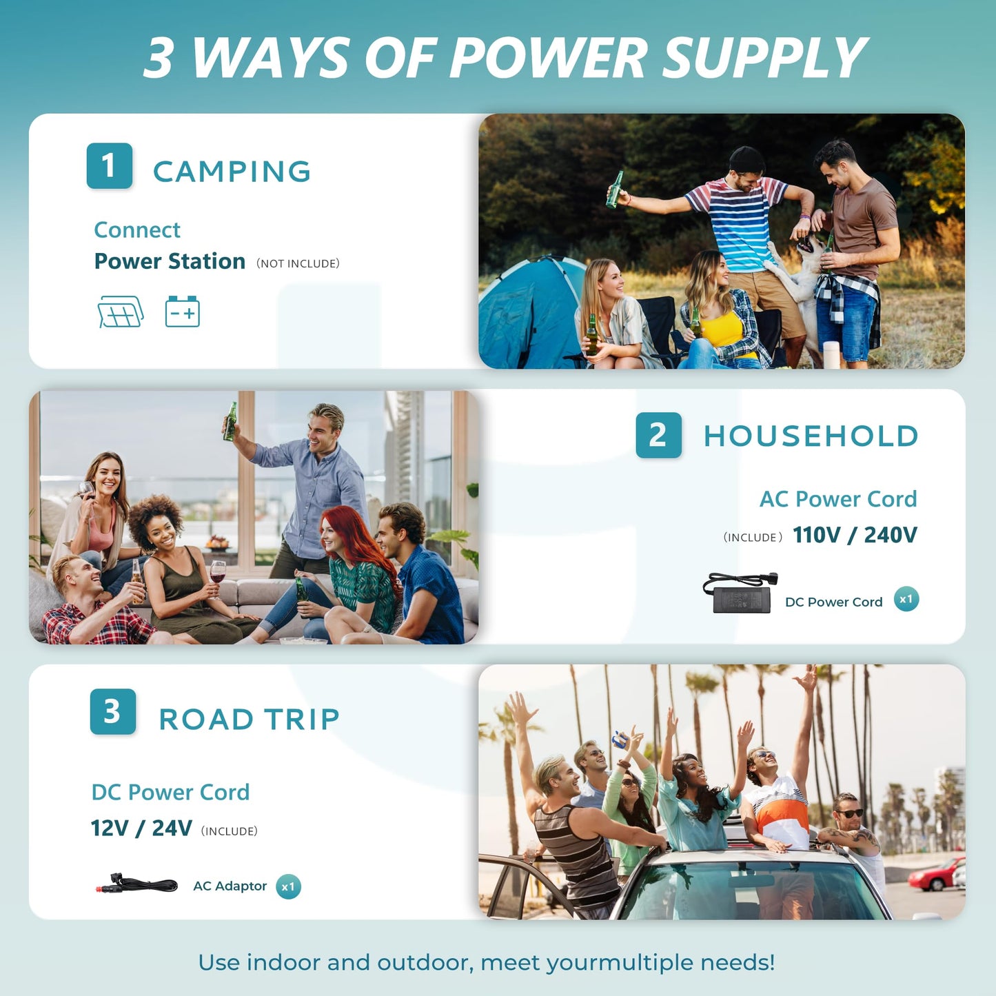 EUHOMY 12 Volt Refrigerator, 19QT(18L) Compressor Electric Cooler APP Control, Car Fridge -4℉~68℉, Portable Refrigerator 12/24V DC 110-240V AC, Portable Freezer for Camping, Travel, Boat