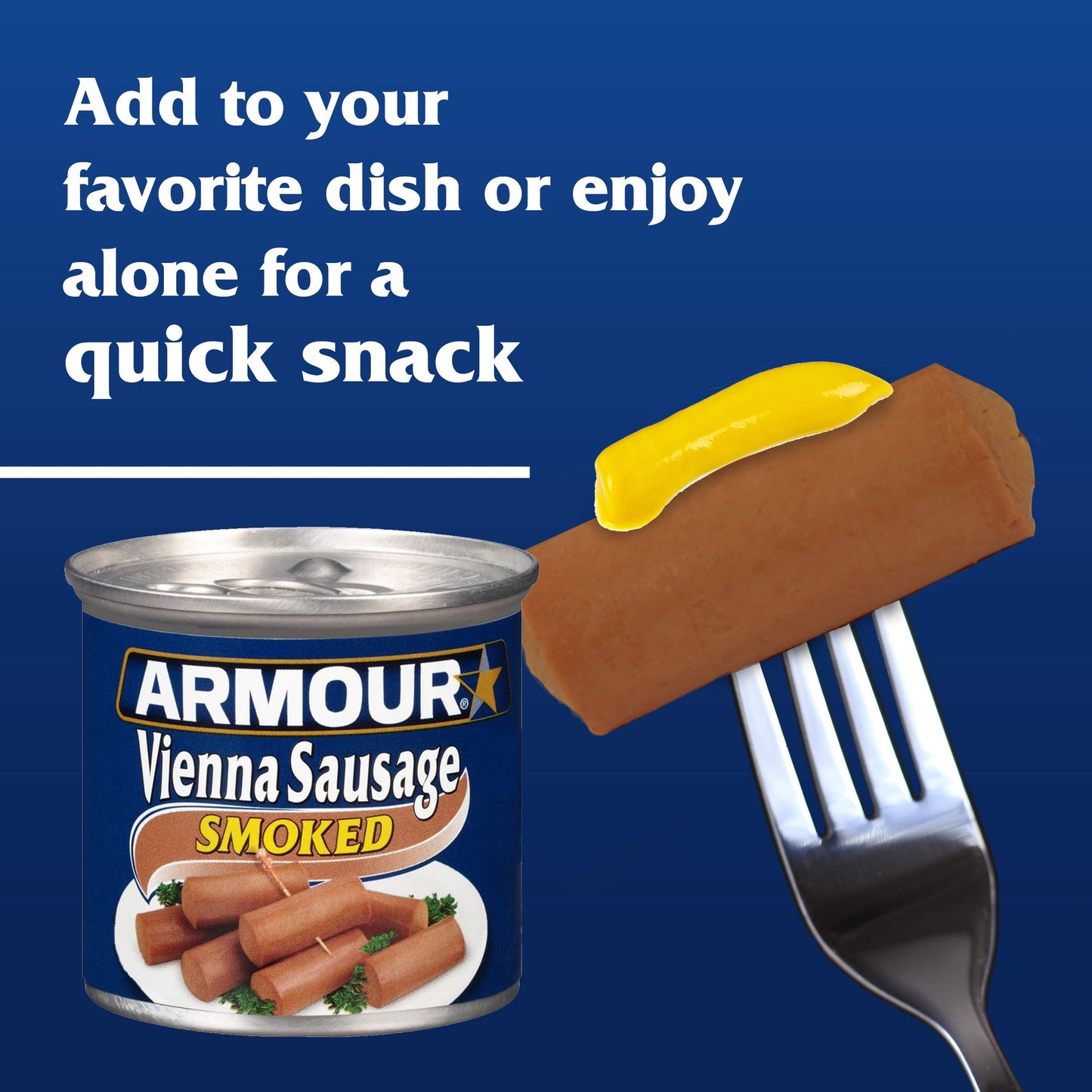 Armour Star Vienna Sausage, Hot & Spicy Flavored, Canned Sausage, 4.6 Ounce (Pack of 24)