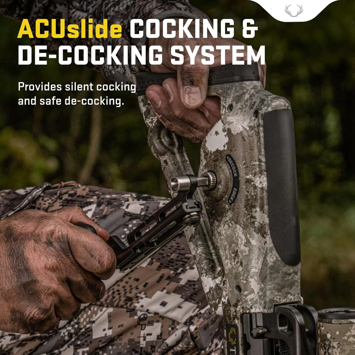 TenPoint Stealth 450 Crossbow, Veil Alpine - 450 FPS - Our Fastest Forward Draw Crossbow - Includes 100-yard EVO-X Marksman Elite Scope, ACUslide & 3 Pro Elite 400 Carbon Arrows