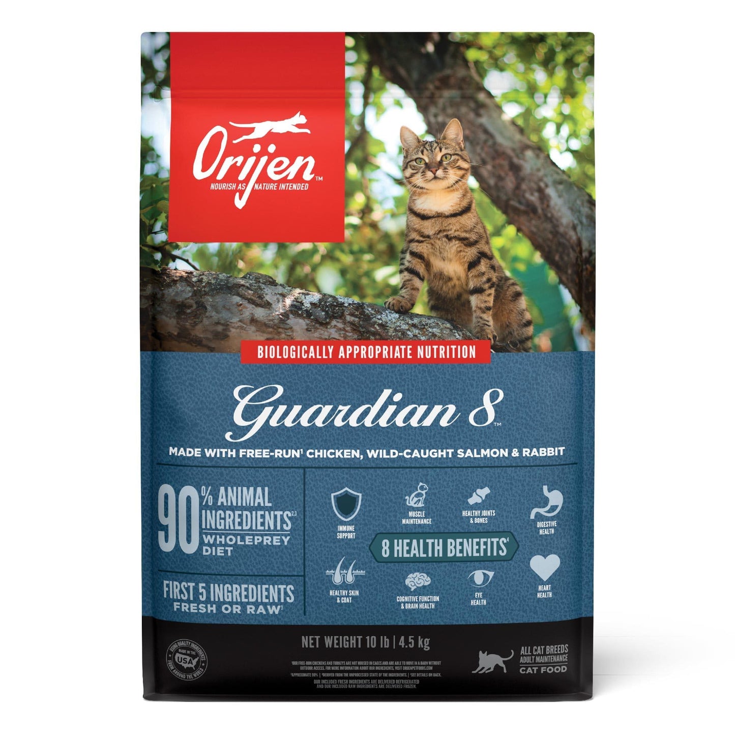ORIJEN Grain Free High Protein Premium Dry Cat Food Original Recipe, 4lb Bag