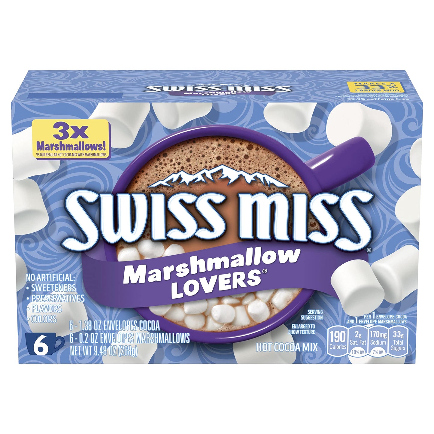 SWISS MISS Milk Chocolate Flavored Hot Cocoa Mix, 38.27 OZ Square Canister