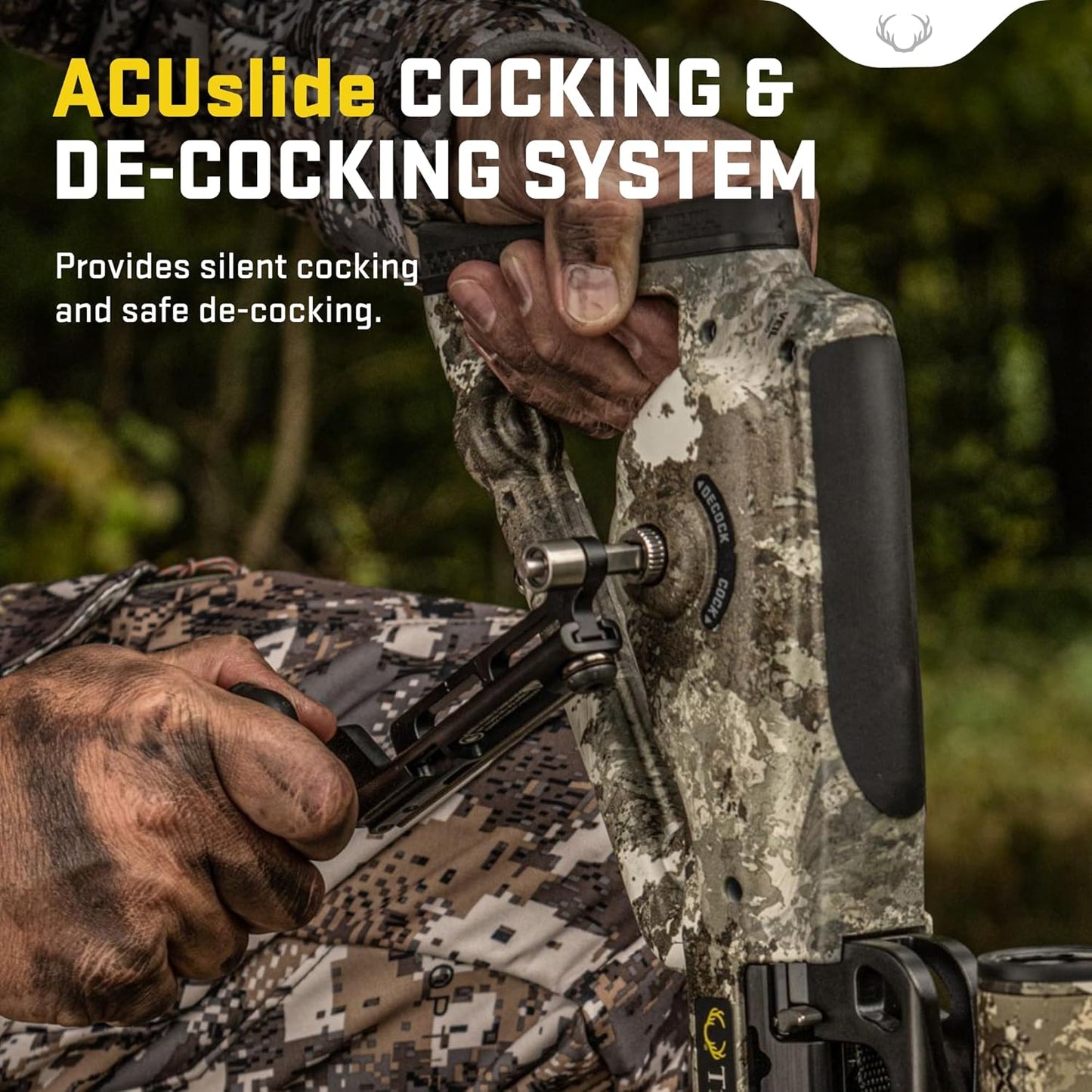 TenPoint Nitro 505 Crossbow, Veil Alpine - 505 FPS - Equipped with 100-Yard EVO-X Marksman Elite Scope, Scope Struts + ACUslide Cocking & De-Cocking System - Reverse-Draw Design