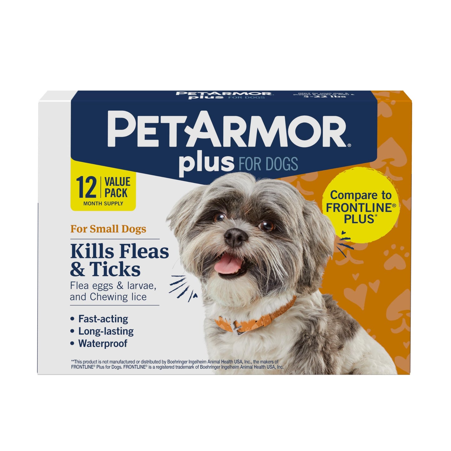 PetArmor Plus Flea and Tick Prevention for Cats, Cat Flea and Tick Treatment, 6 Dose, Waterproof Topical, Fast Acting, Cats Over 1.5 lbs