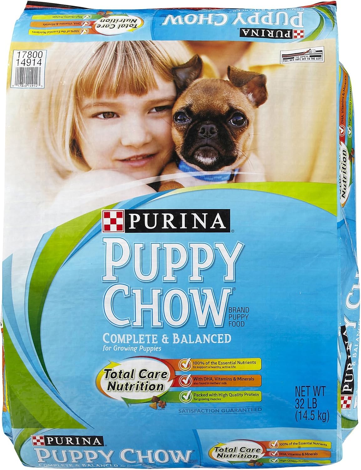 Purina 178108 Puppy Chow Complete Pet Food, 32 Lb.