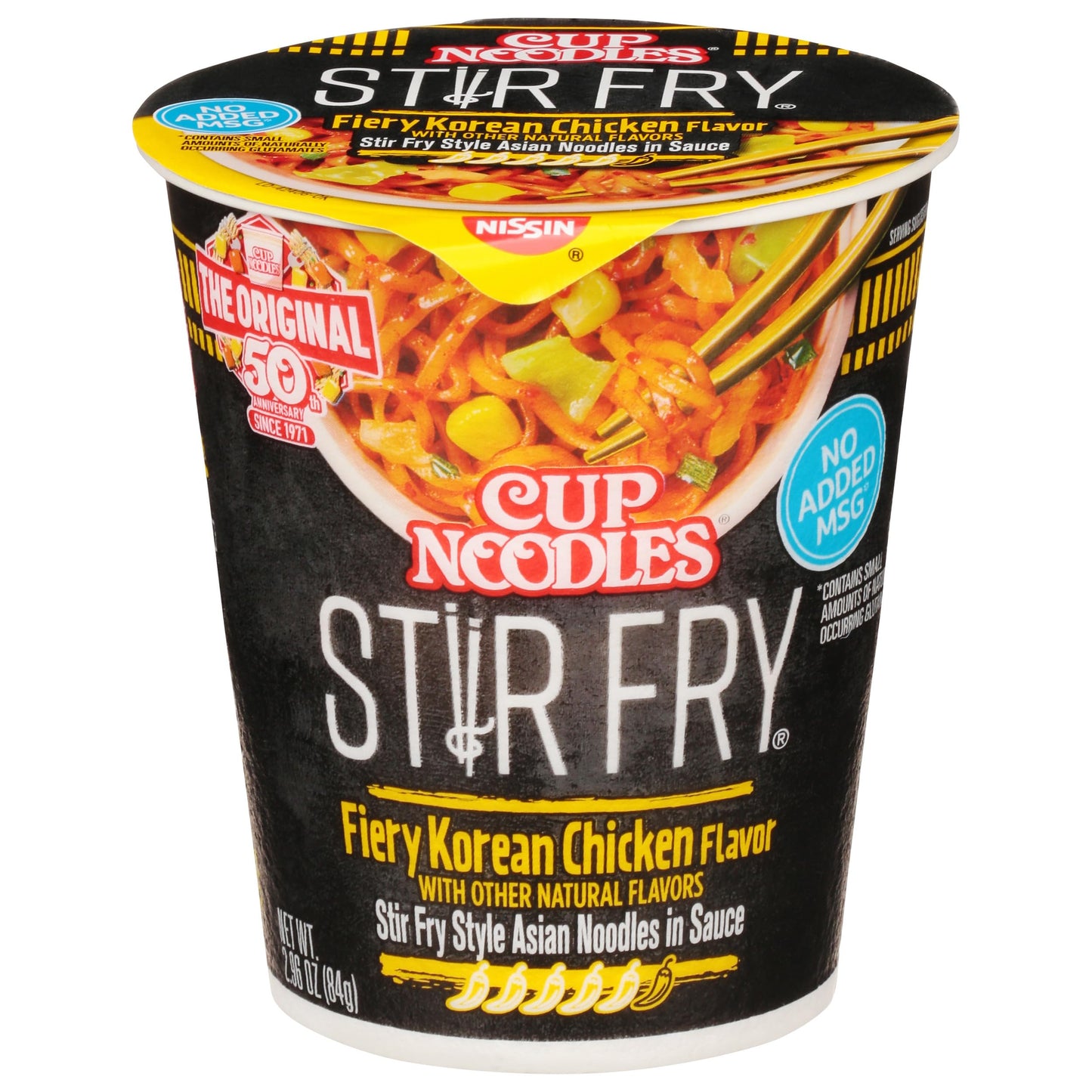 Nissin Cup Noodles Soup, Beef Flavor, Microwaveable Paper Cups, Instant Ramen, 2.25 Ounce (Pack of 12)