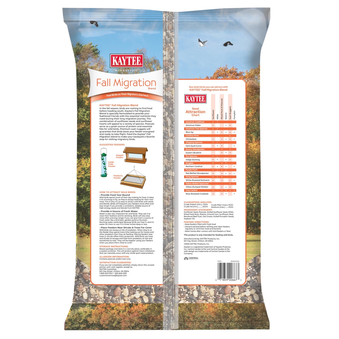 Kaytee Wild Bird Food, Summer Nesting Seed Blend, 8 lb