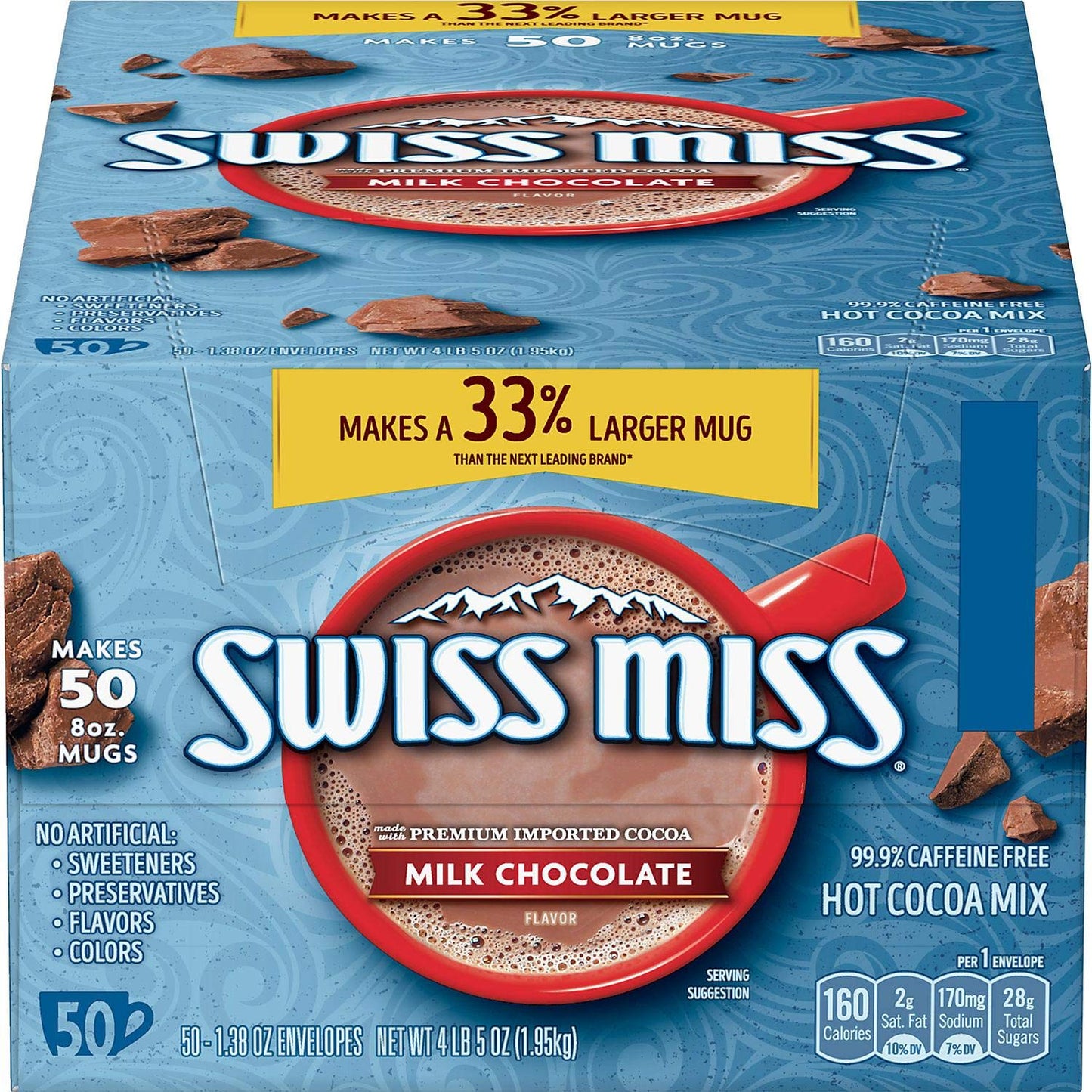 Swiss Miss Milk Chocolate Flavor Hot Cocoa Mix Canister, 76.55 oz.