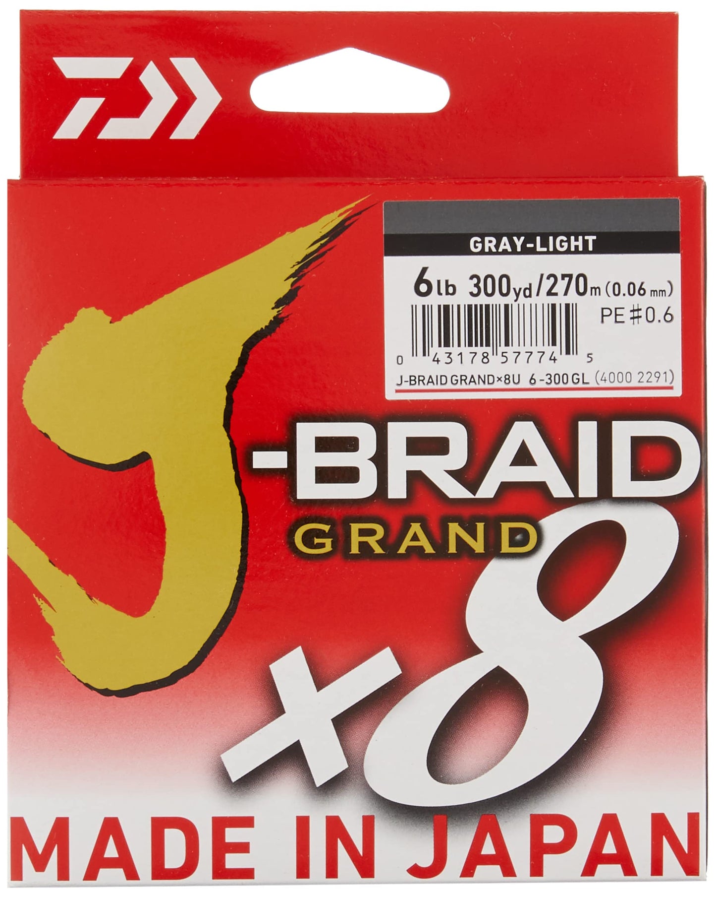 Daiwa J-Braid Grand 8 X 300 YDS Filler Spool