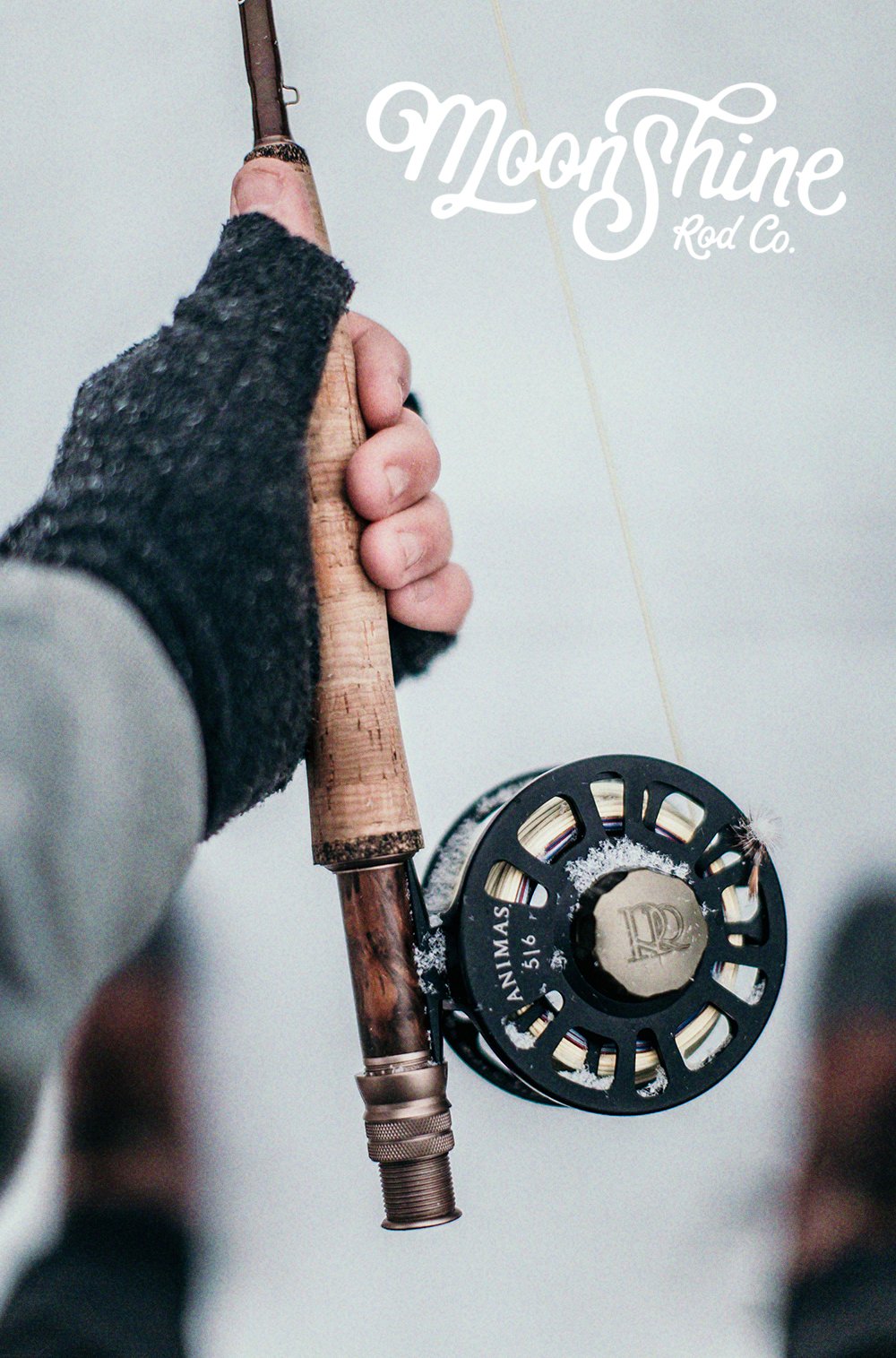Moonshine Rod Co. Fly Fishing Rod with Carrying Case and Extra Rod Tip Section, Slow-Medium-Fast Action